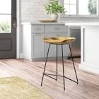 Jacalyn Solid Wood Counter Stool