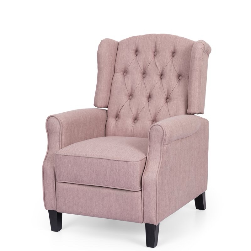 28" Wide Wingback ReclinerColor Gray 
