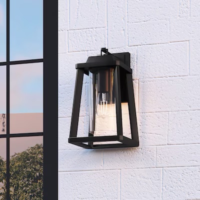 Quoizel Amsted 1-Light 15.38-in H Matte Black Outdoor Wall Light