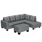 Gradley 102" Wide Right Hand Facing Sofa & Chaise with Ottoman( incomplete)