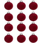 Farmhouse Christmas Ball Ornaments, Set Of 12 Baubles For Tree Decoration