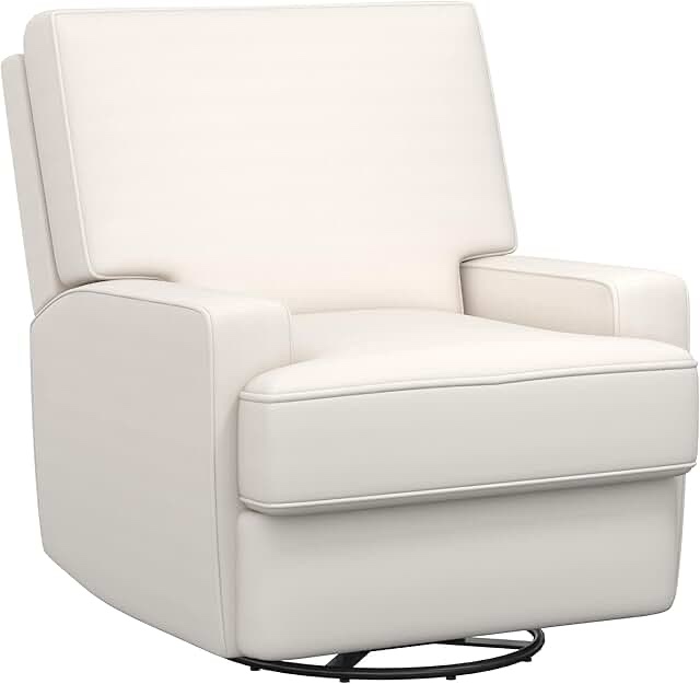 Baby Relax Rylan 4-in-1 Swivel Glider Rocker Recliner Chair, White Linen(similar incomplete )