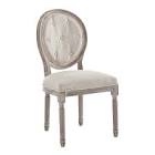 Modway Arise Vintage French Upholstered Fabric Dining Side Chair