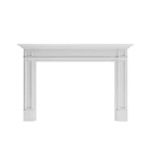 Modern Ember 72-in W x 54-in H White Poplar Traditional Fireplace Surround 