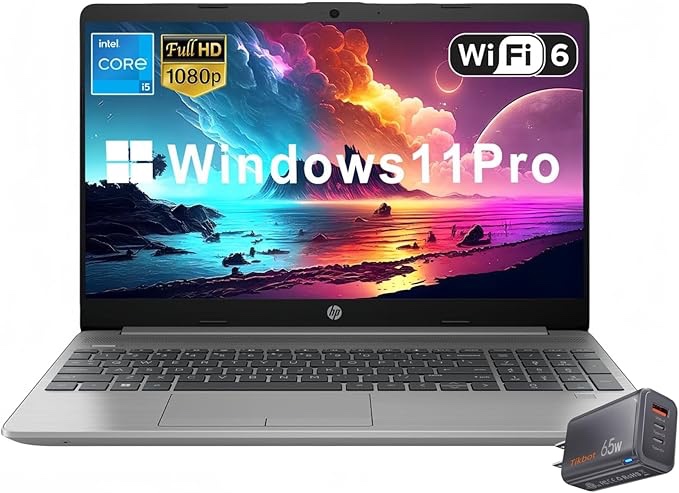 HP 15.6" Business Laptop, Intel Core i5-1235U, 16GB RAM, 1TB SSD, Windows 11 Pro, W/Extra GaN Charger