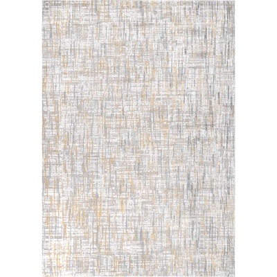  Druzy 2 X 3 (ft) Gold Indoor Abstract Runner Rug