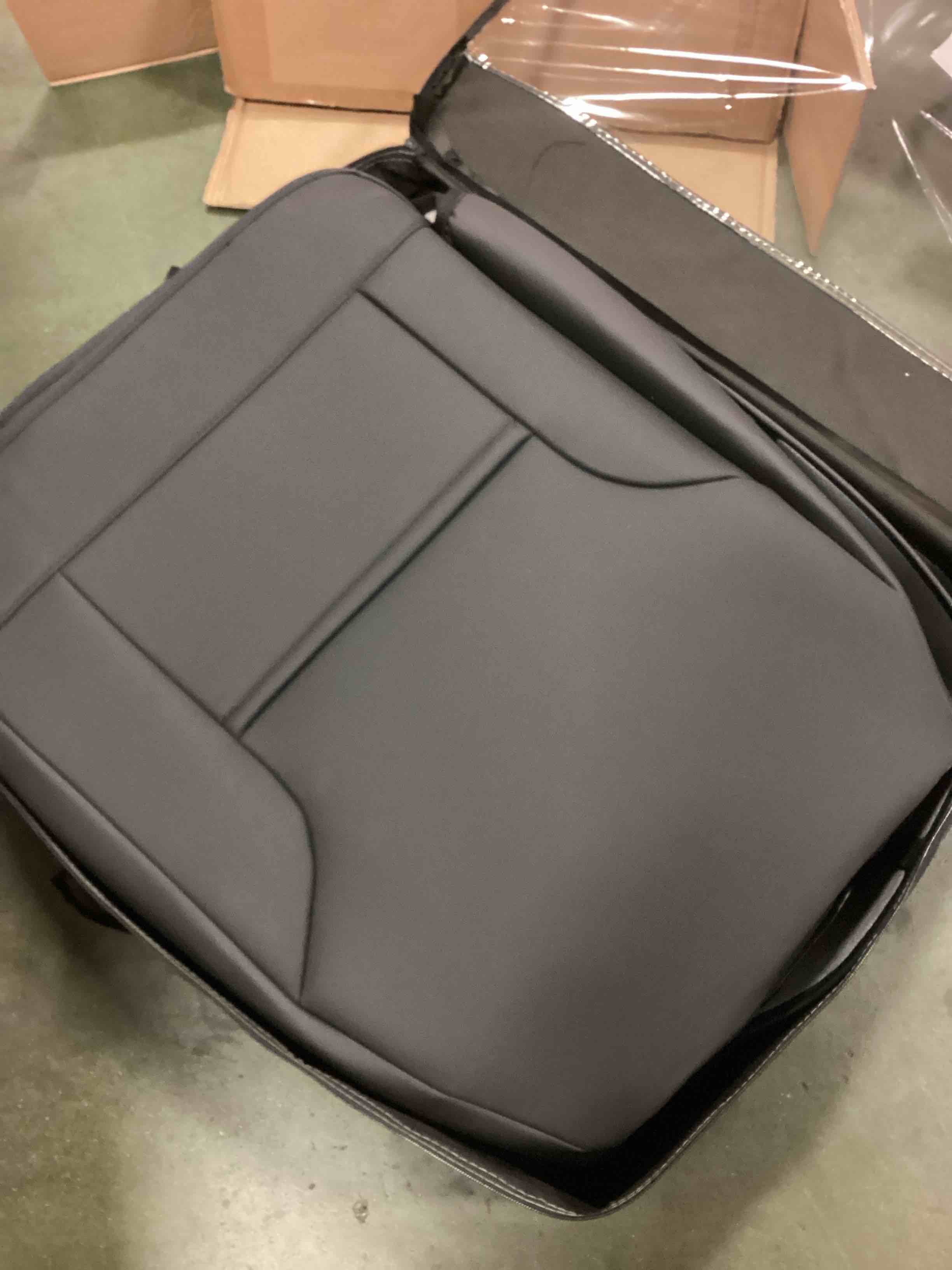 Coverado Car Seat Covers Full Set, Seat Covers for Cars, Black Car Seat Cover, Car Seat Protector Waterproof, Nappa Leather Car Seat Cushion, Car Seat Covers Front Seats and Back Fit for Most Cars