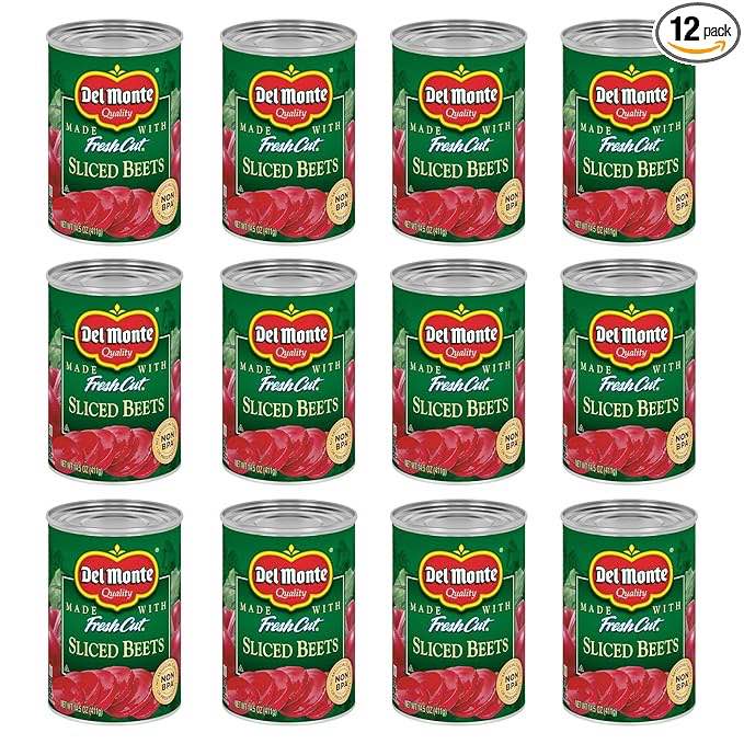 (Used by 28-Dec-2025)Del Monte Sliced Beets, 14.5 Ounce - 12 Per Pack -- 1 Each.