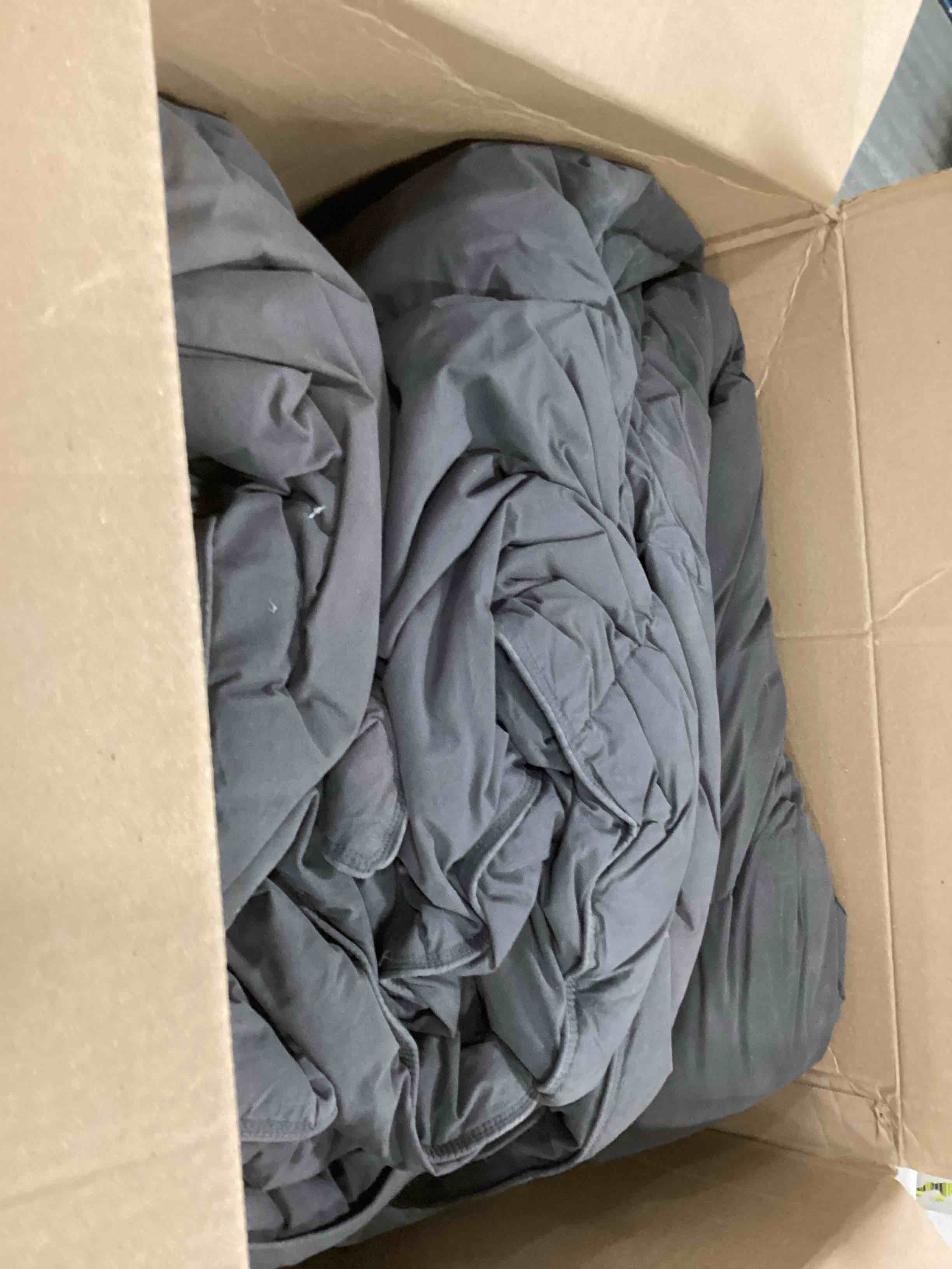 ELNIDO QUEEN Feather Down Comforter Queen Size Grey Down Duvet Insert