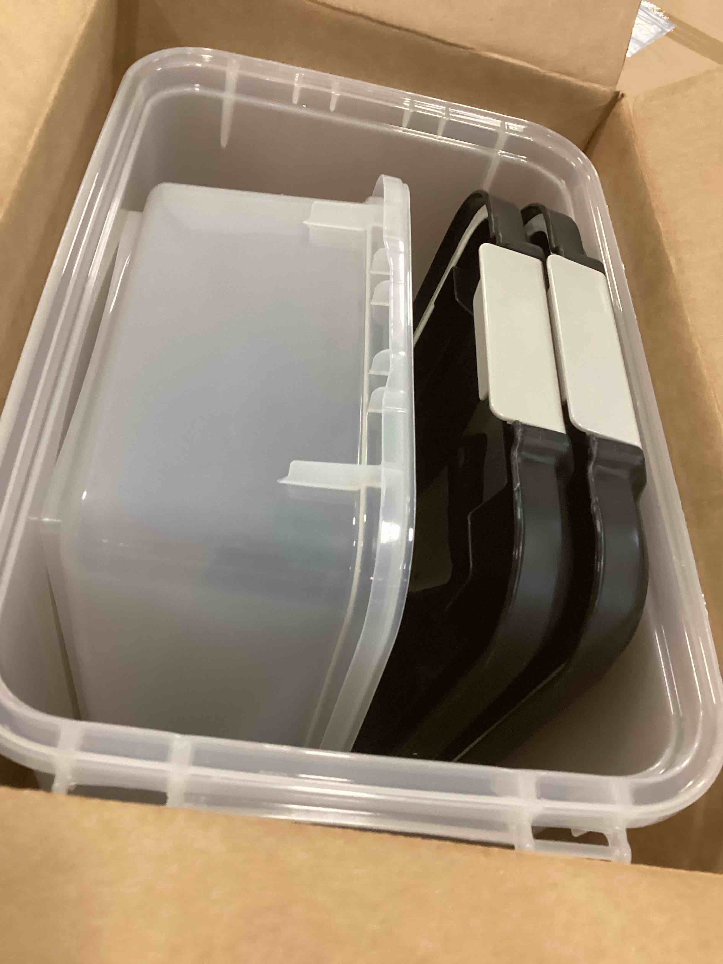 IRIS USA Dog Food Storage Container, 30 lbs & 11 lbs Combo, Cat Food