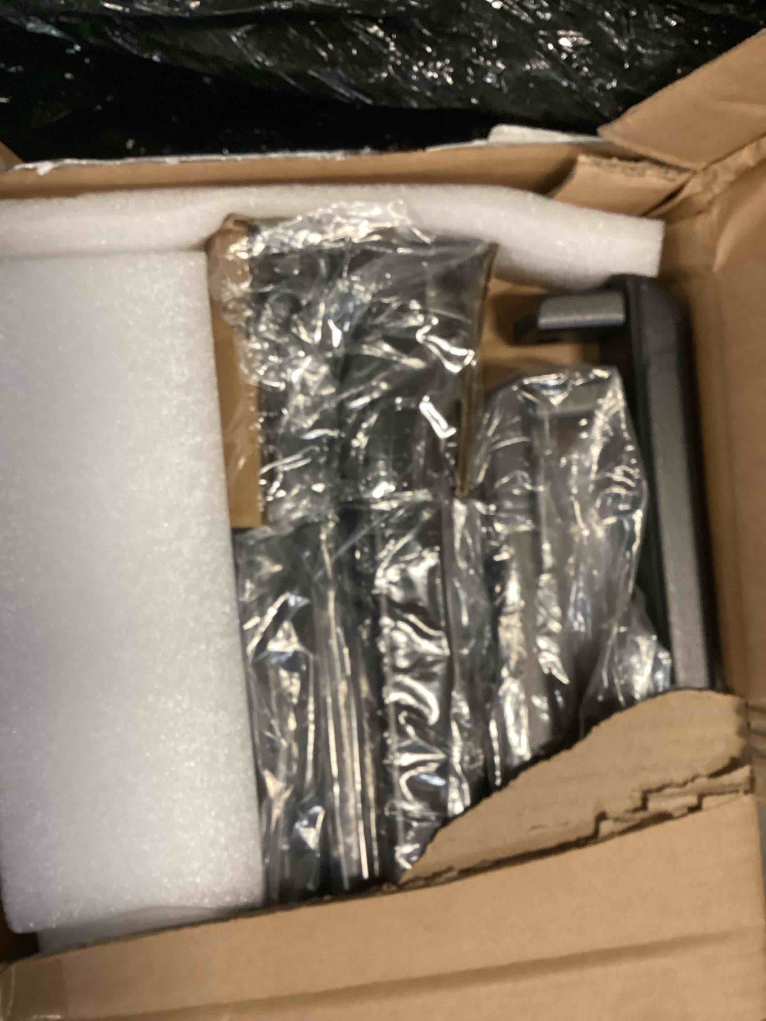 Condition photo showing As Is for Mellow 1.6 Inch Metal Bunkie Board Mattress Support for Bed Frames, Box Spring or Bed Slat Replacement, Easy Assembly, Full, Black