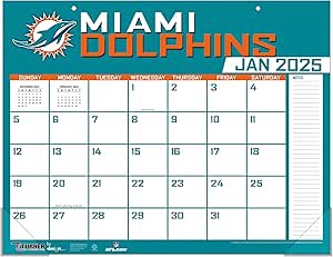 Miami Dolphins 22" x 17" 2024 Desk Calendar
