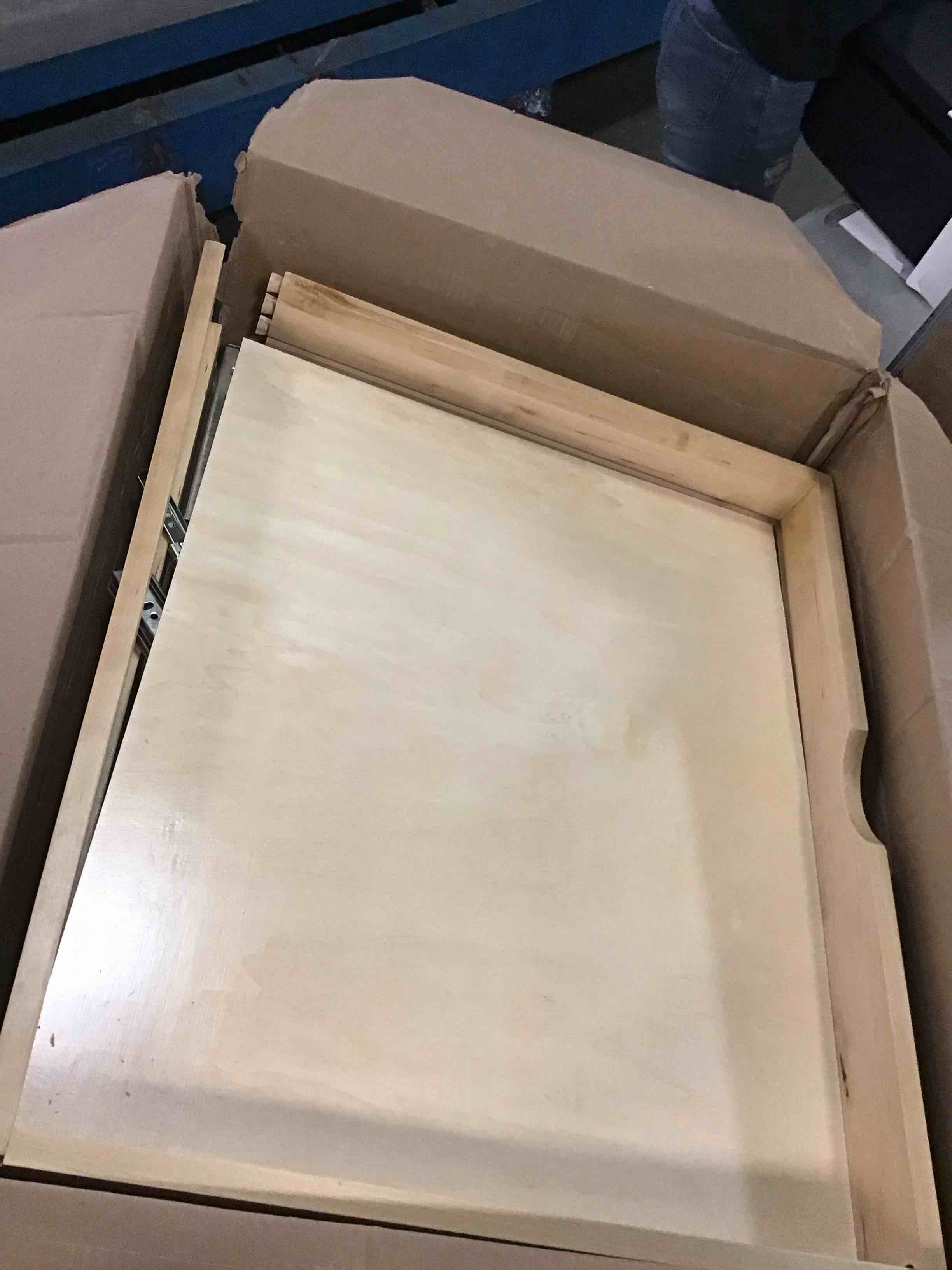 26'' Width Drawer Roll Wood Tray Drawer Box Kitchen Organizer