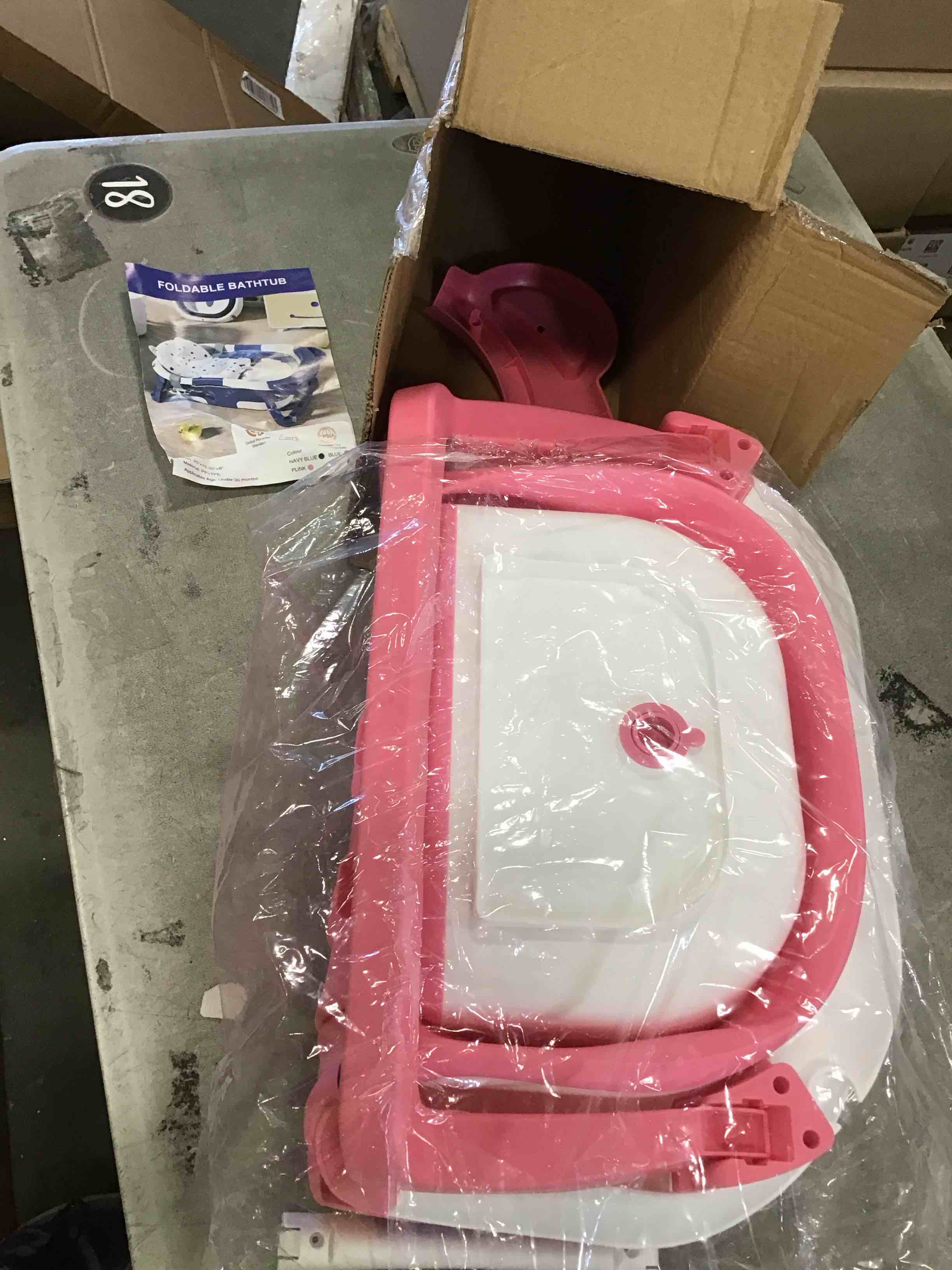 TPN Collapsible Baby Bathtub for Infants to Toddler with Realtime Temp