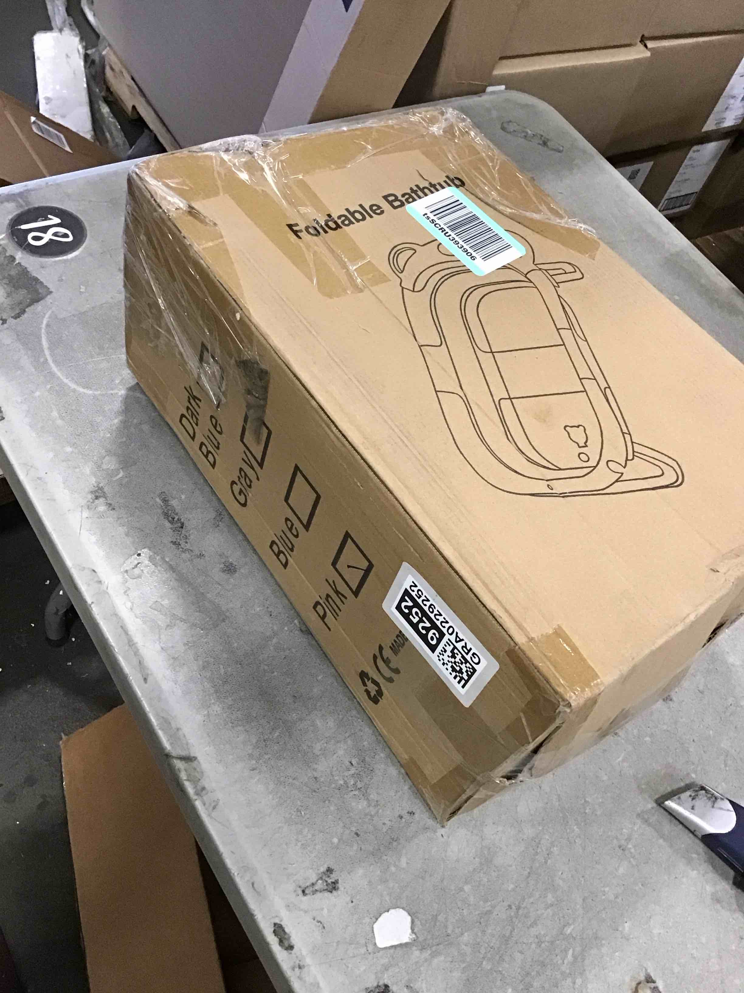 TPN Collapsible Baby Bathtub for Infants to Toddler with Realtime Temp