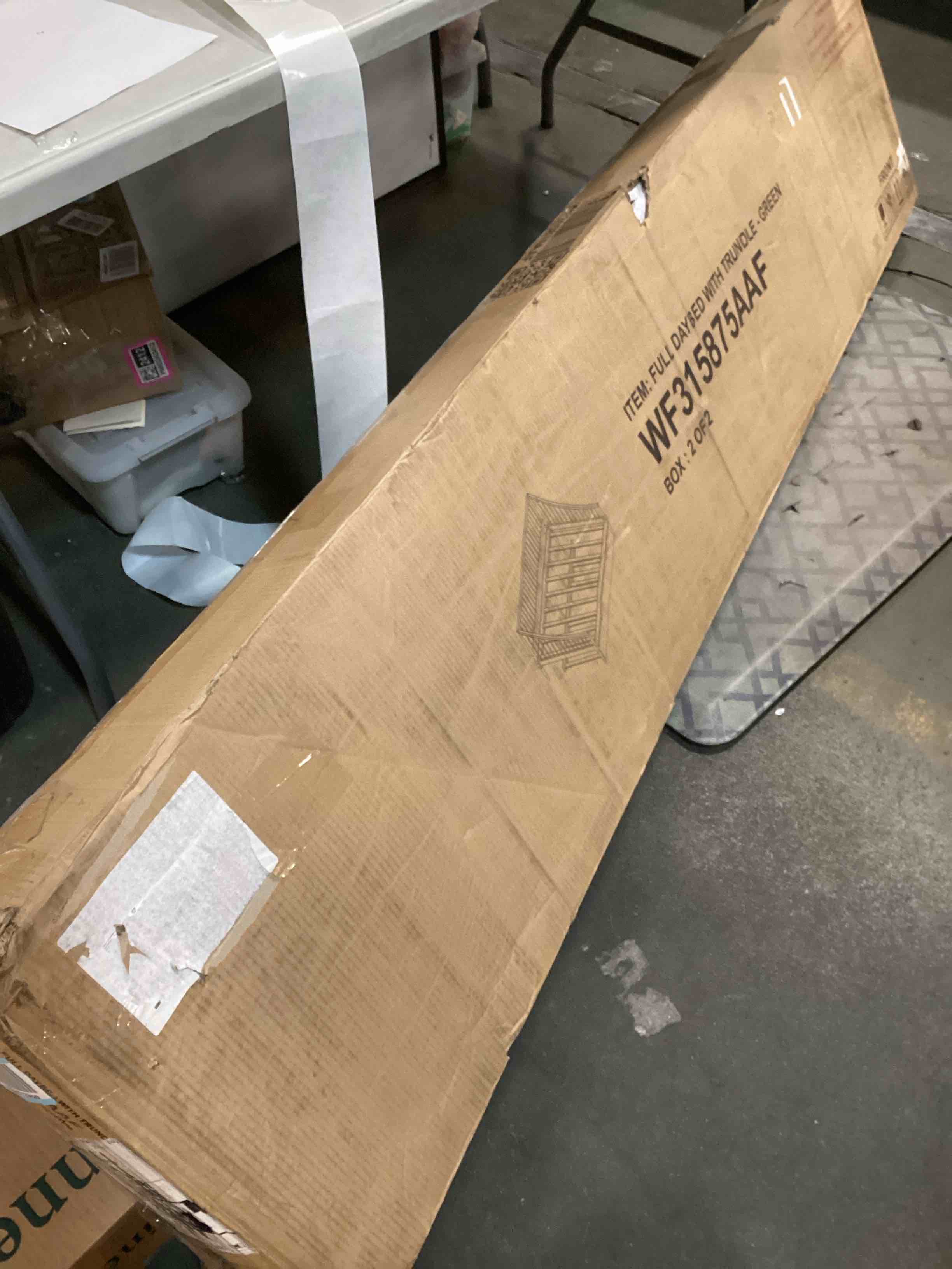 Full Size Daybed, Solid Wood Bed Frame with 2 Drawers, Fence and Added