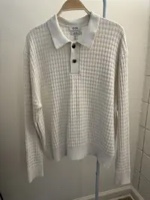 Silk-Cotton Relaxed Polo(Similar) size M