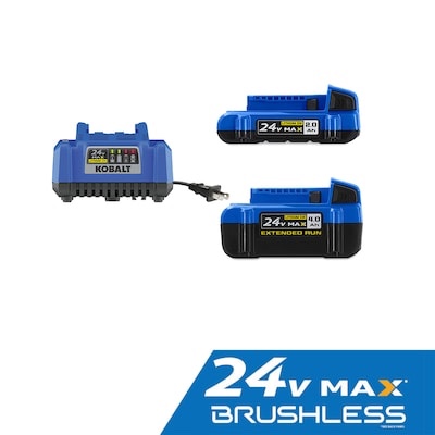 Kobalt 24-V 2-Pack Lithium Battery Kit (2 Ah and 4 Ah)