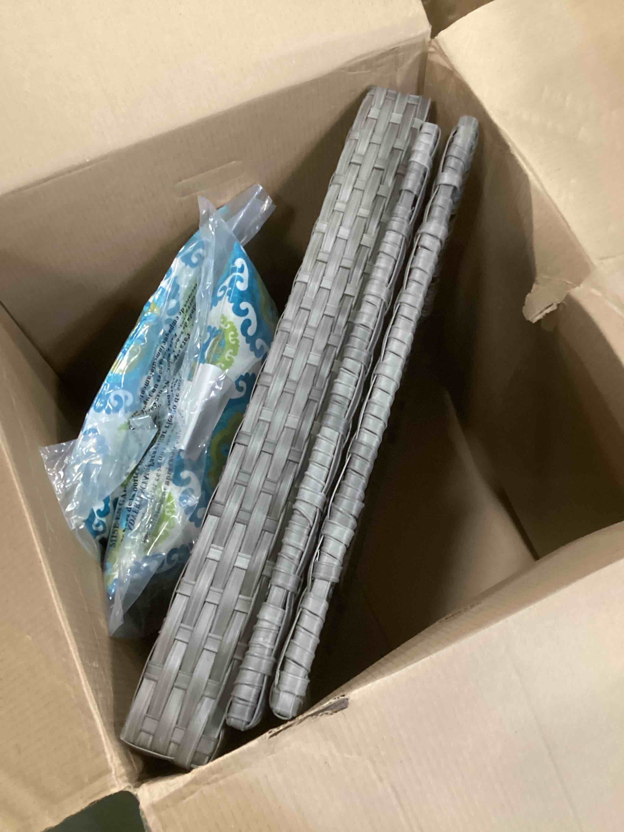 )vios Patio Furniture Set, 5 Piece Outdoor Wicker High Back