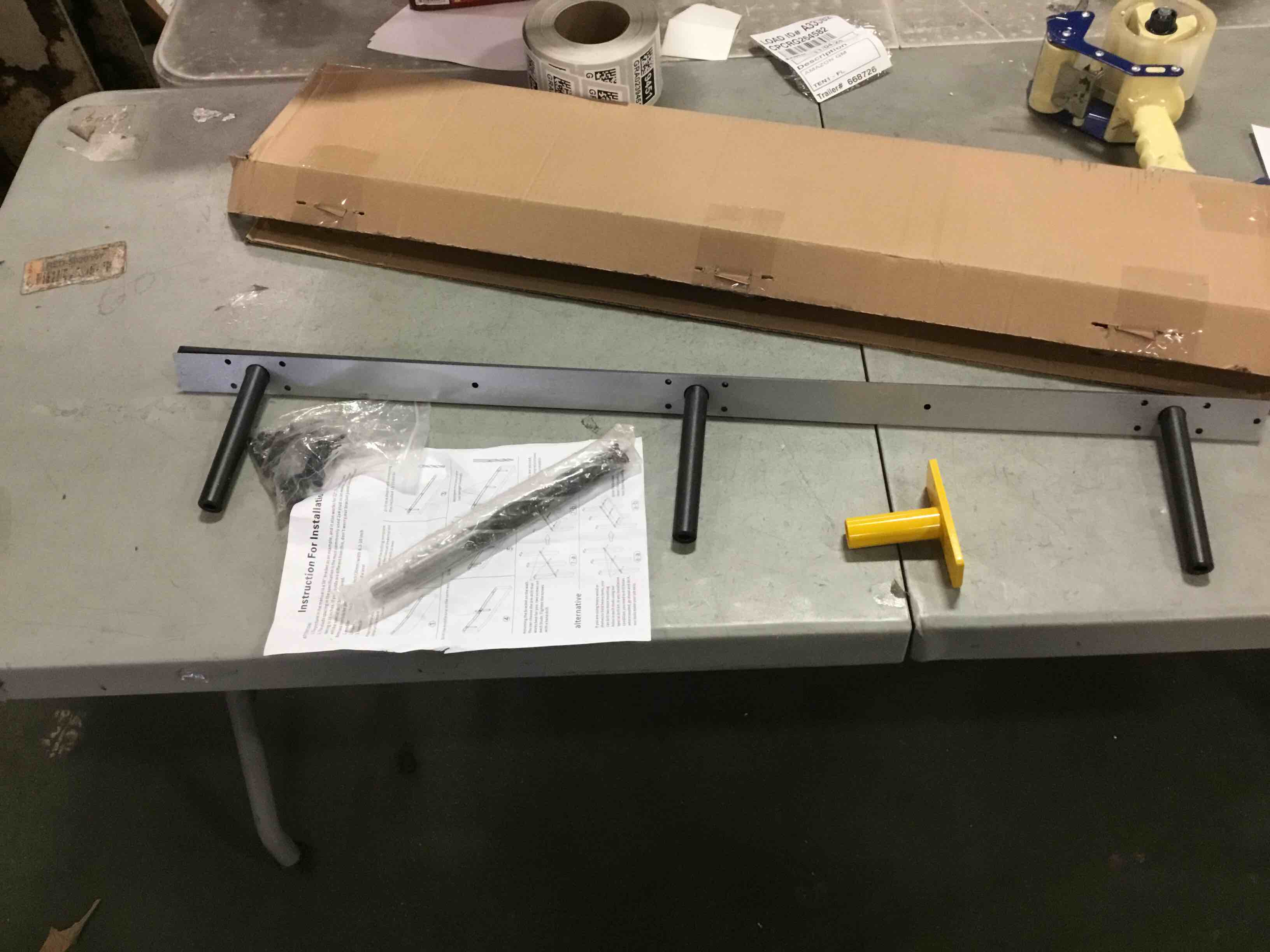 heavy-duty floating shelf bracket, 53 inches, hidden shelf bracket for fireplace and shelves, if installed on studs, max load of 210 pounds, hidden bracket for floating shelves (with Ease kit)