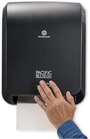 Pacific Blue Ultra 8" High-Capacity Automated Touchless Paper Towel Dispenser by GP PRO (Georgia-Pacific); Black; 59590; 12.9" W x 9" D x 16" H; 1 Dispenser your bid per item 