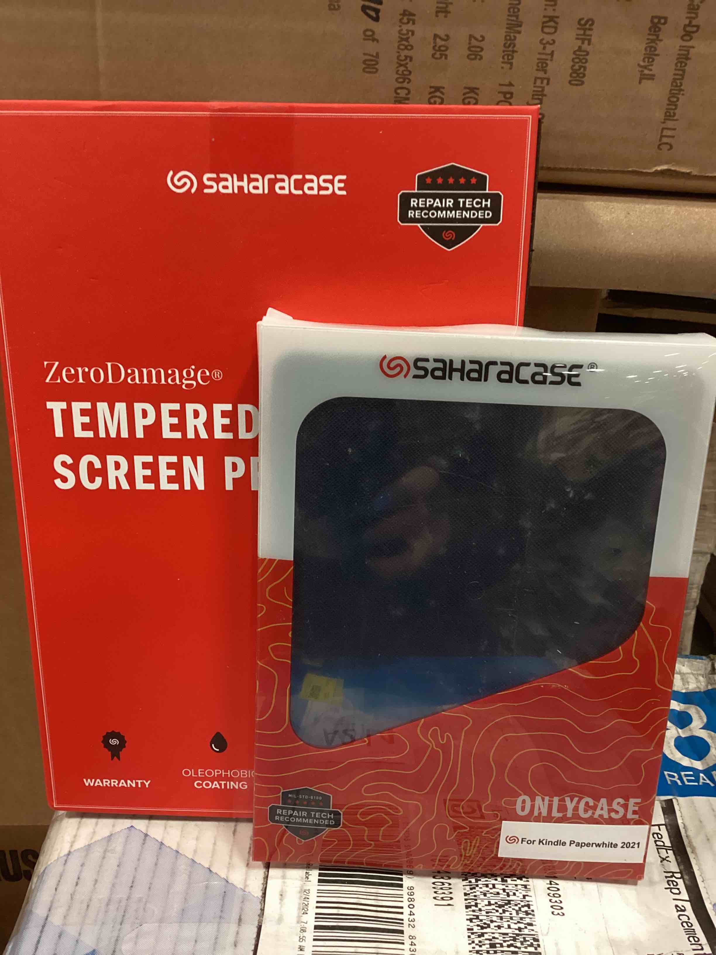 saharcase for kindle paper white 2021 and screen protector 