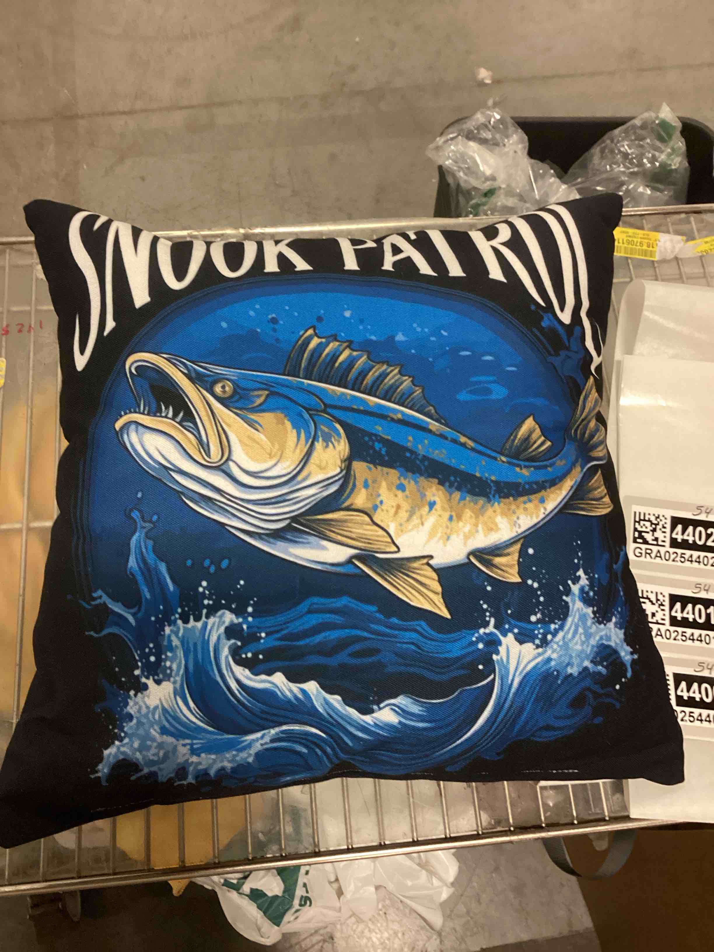 Snook Patrol Throw Pillow