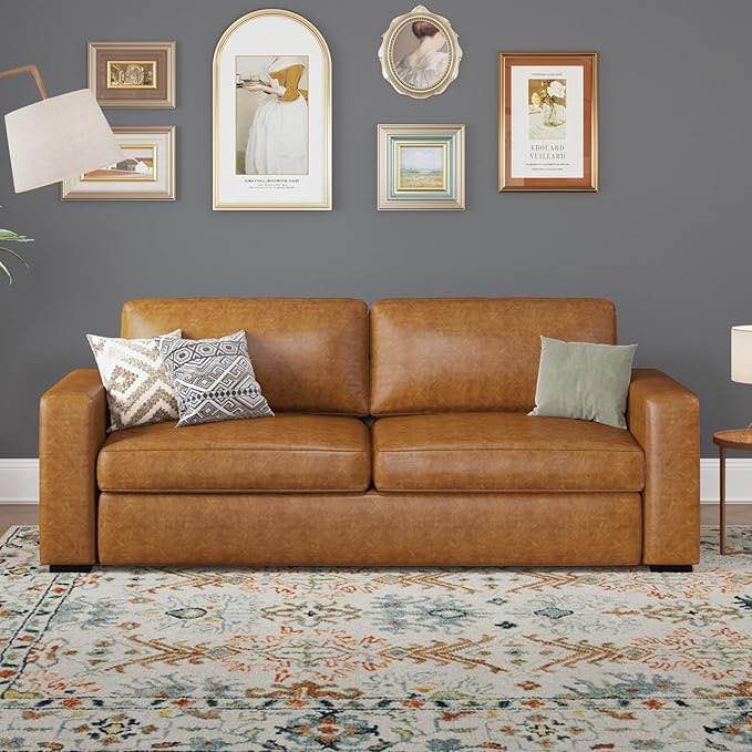 leather brown sofa 
