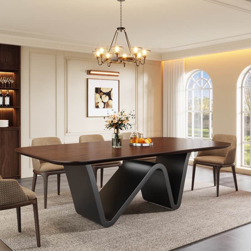 Claraville 78.74" Luxury Rectangle table 
