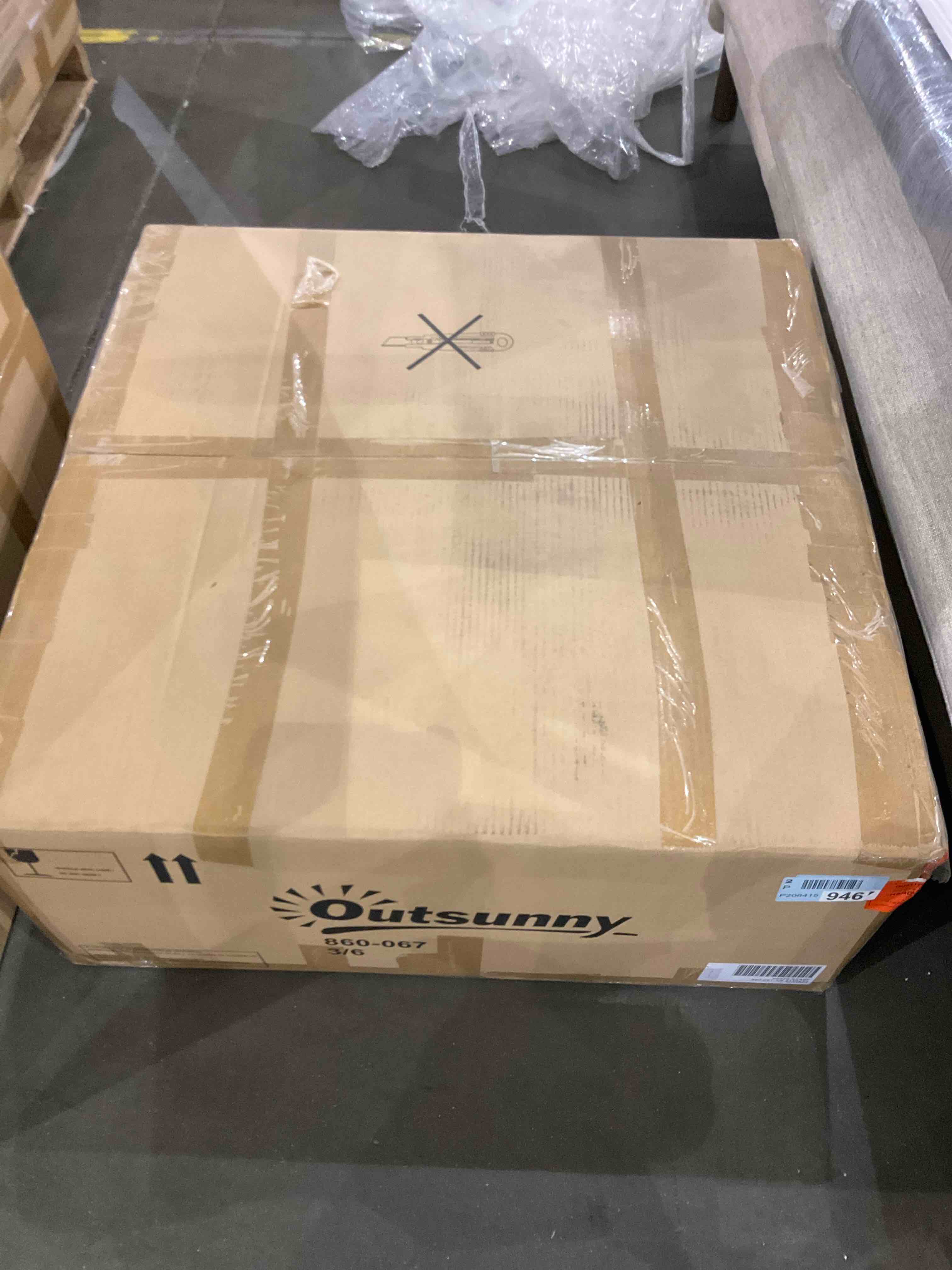 Outsunny Patio Furniture box 3/6 ONLY