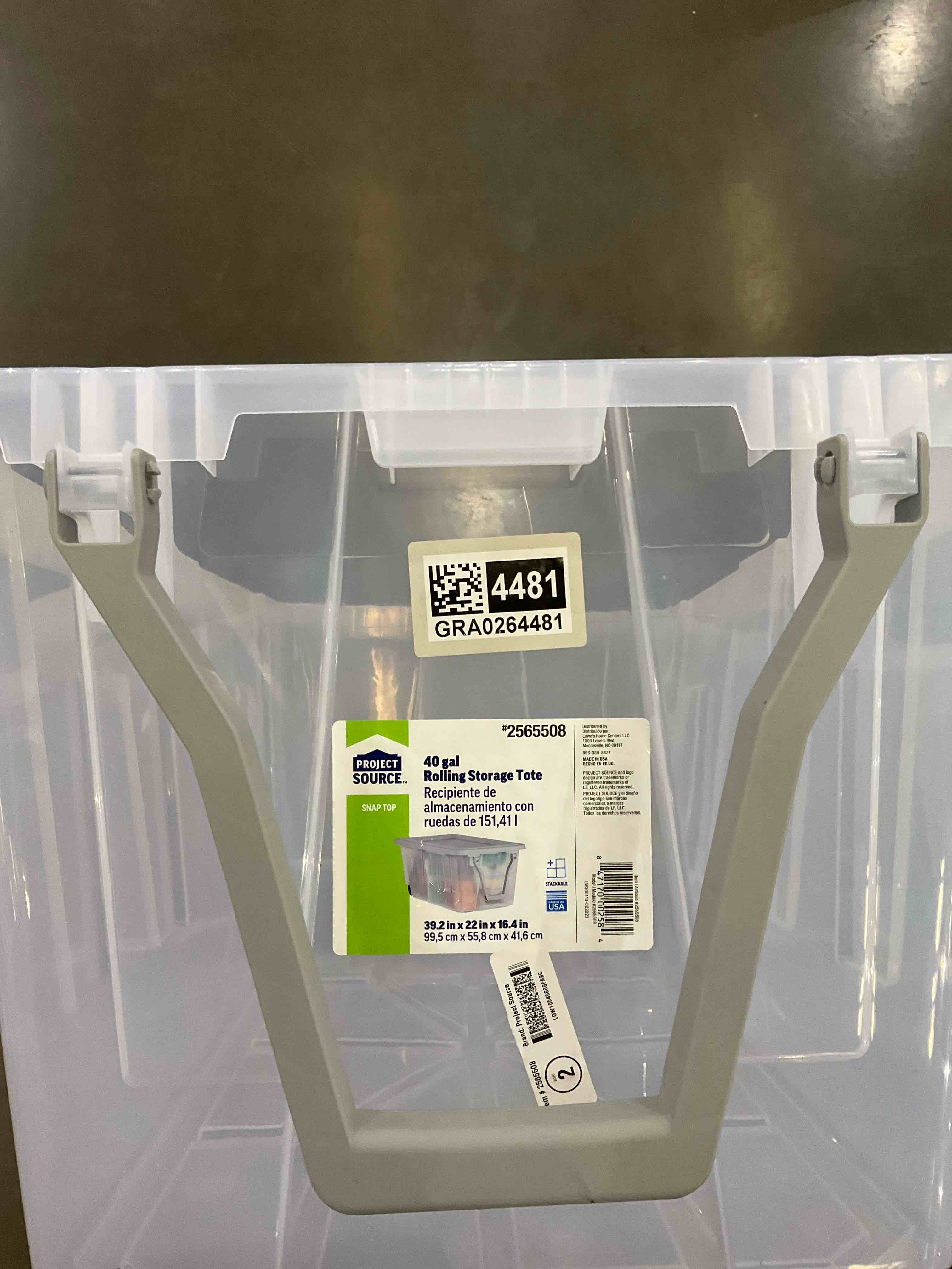 rolling storage tote