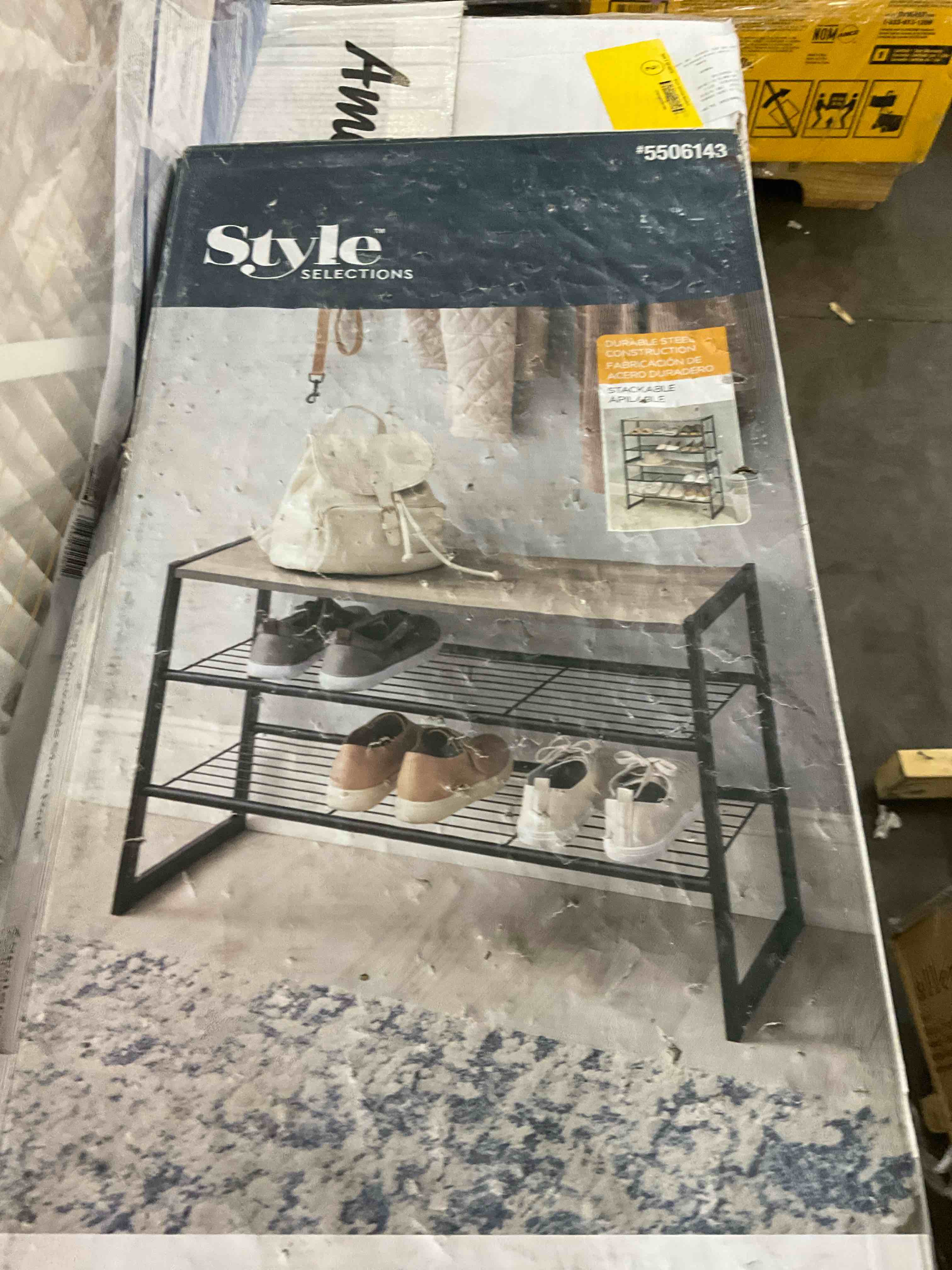 3tier stackable shoe rack