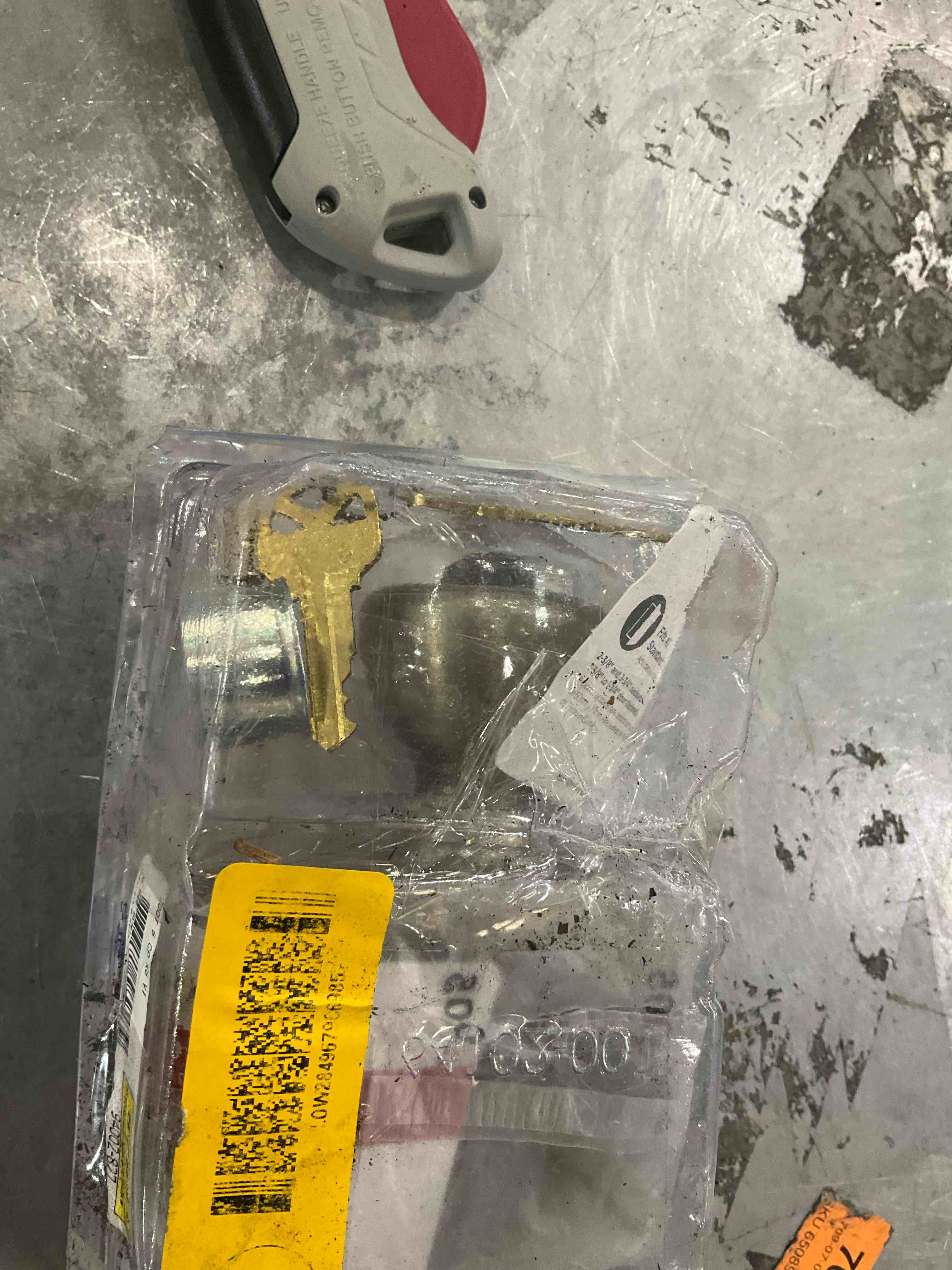 door knob and keys