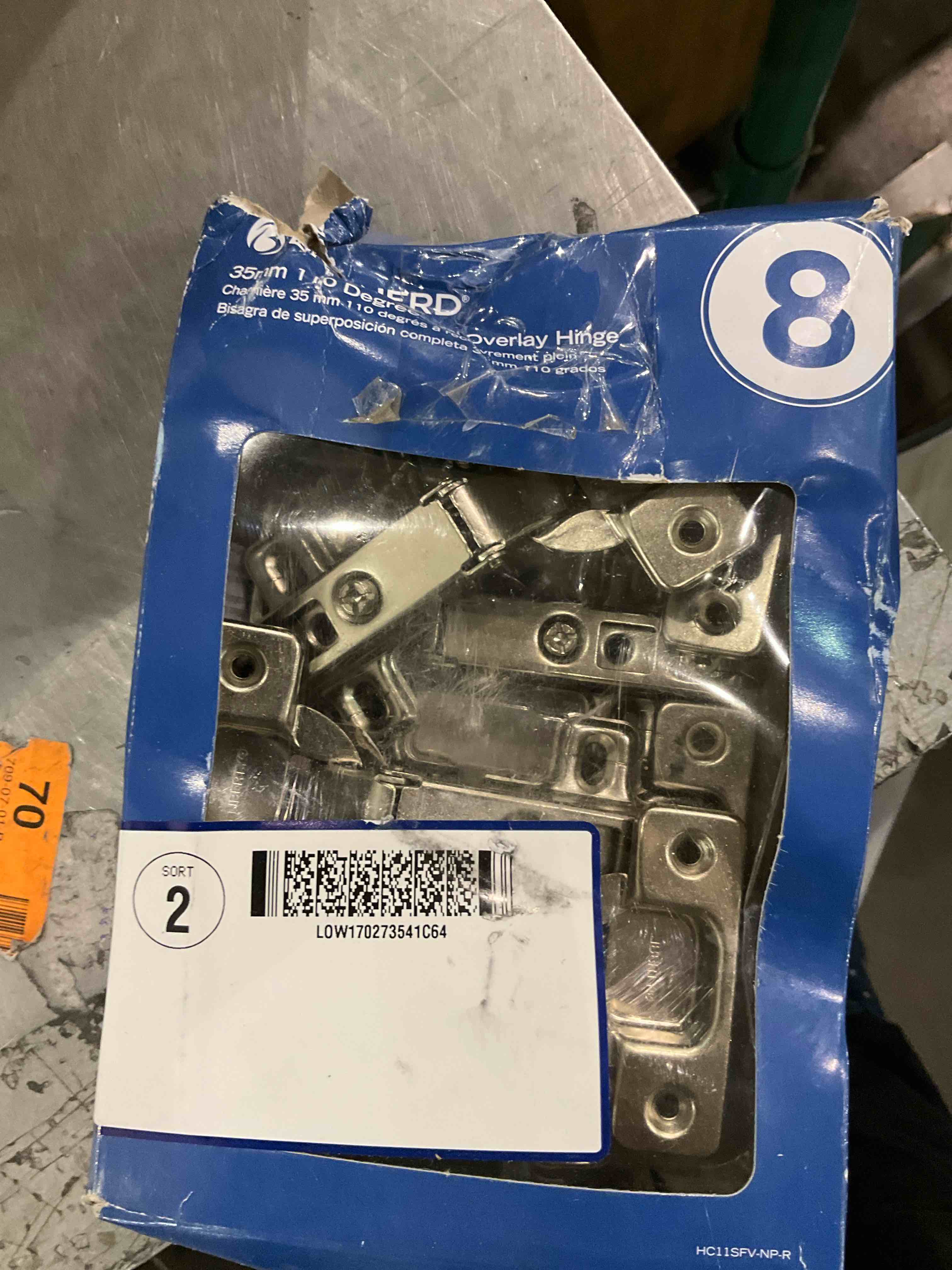 35mm 110 degree full overlay hinge 