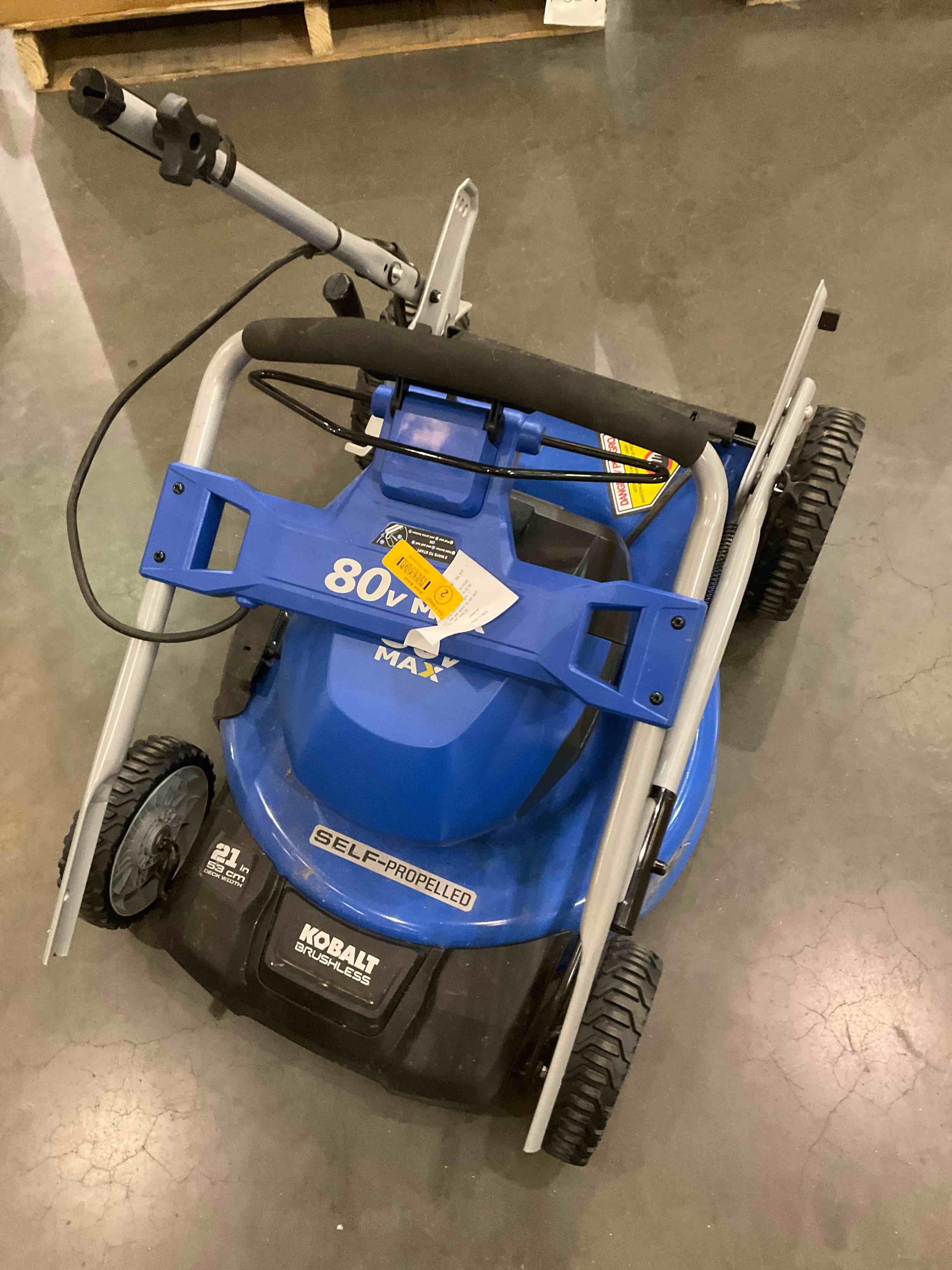 Kobalt brushless 21in lawn mower 