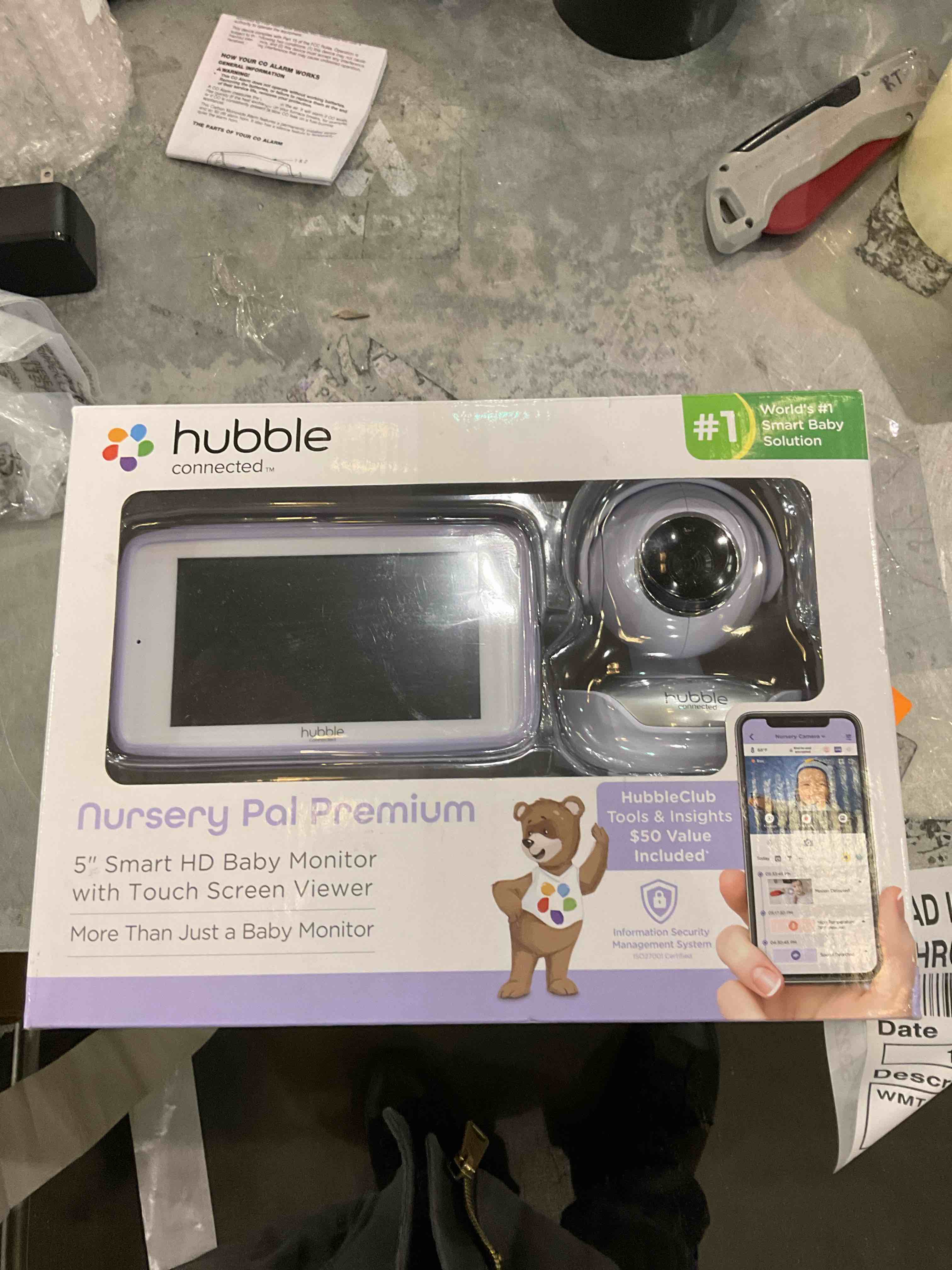 Nursery Pal Premium  5" Smart HD Baby Monitor with Touch Screen Viewer  More Than Just a Baby Monitor