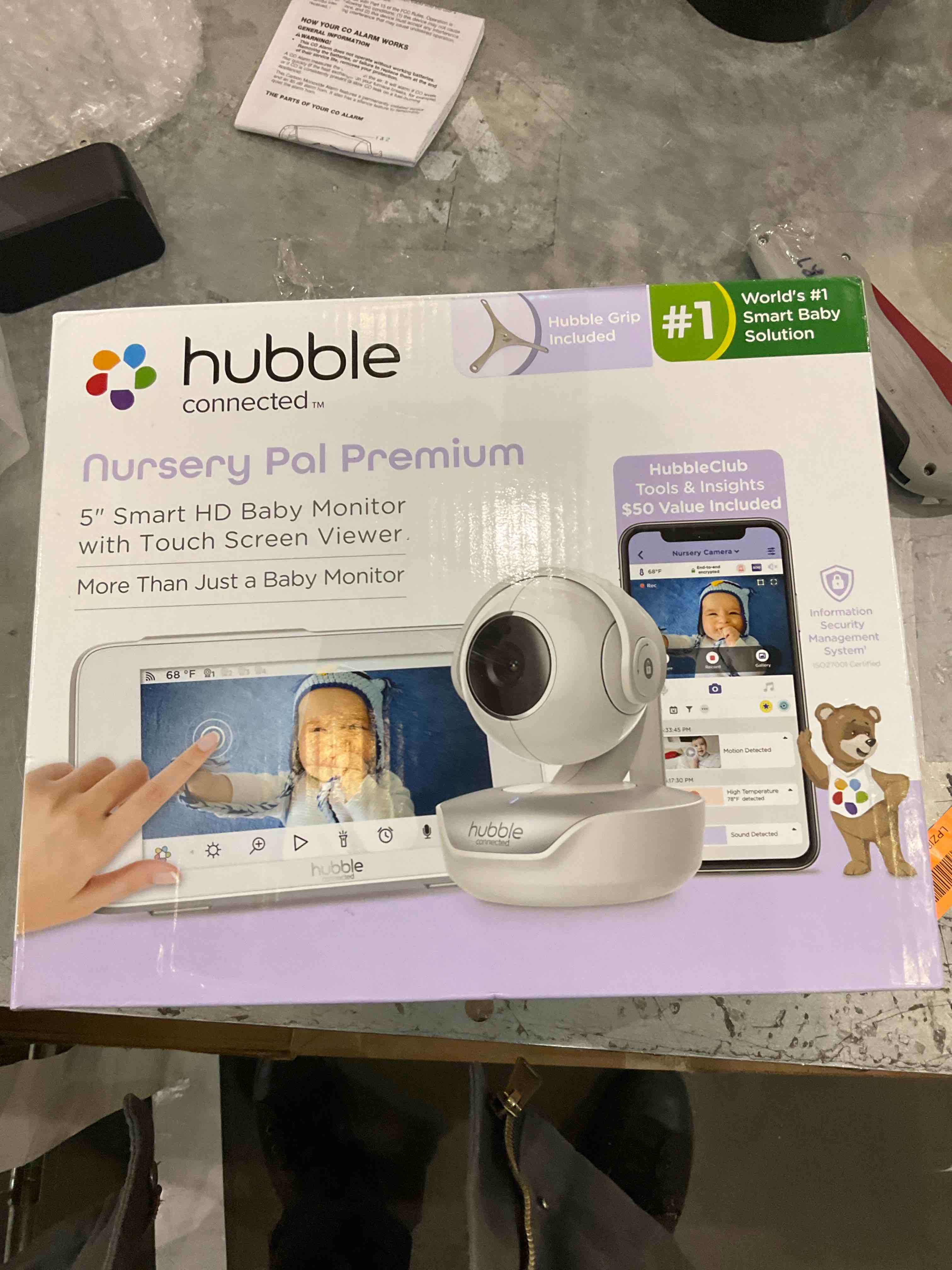 hubble  connected  Nursery Pal Premium  5" Smart HD Baby Monitor with Touch Screen Viewer  More Than Just a Baby Monitor