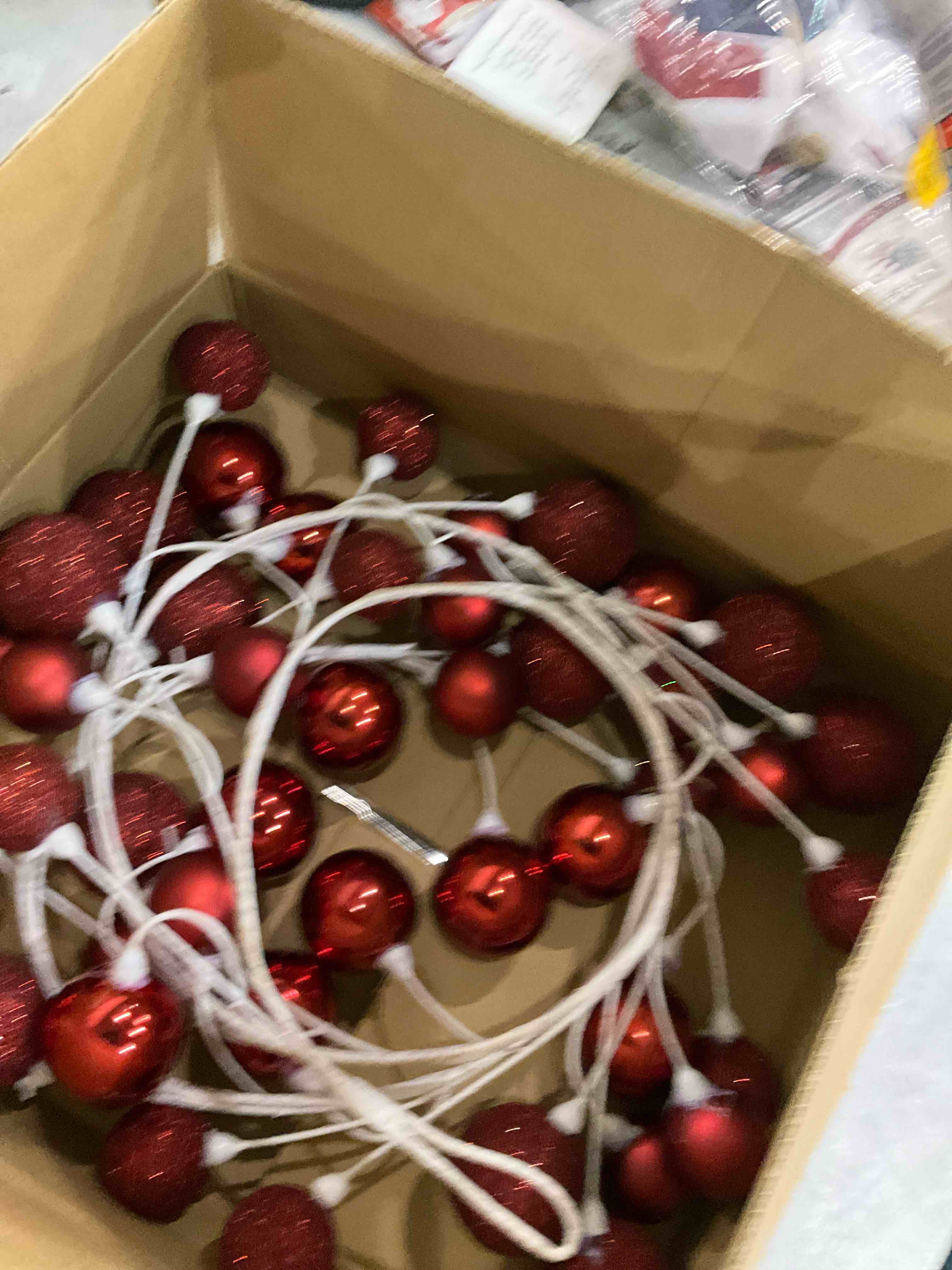 6ft. Red & White Garland by Ashland