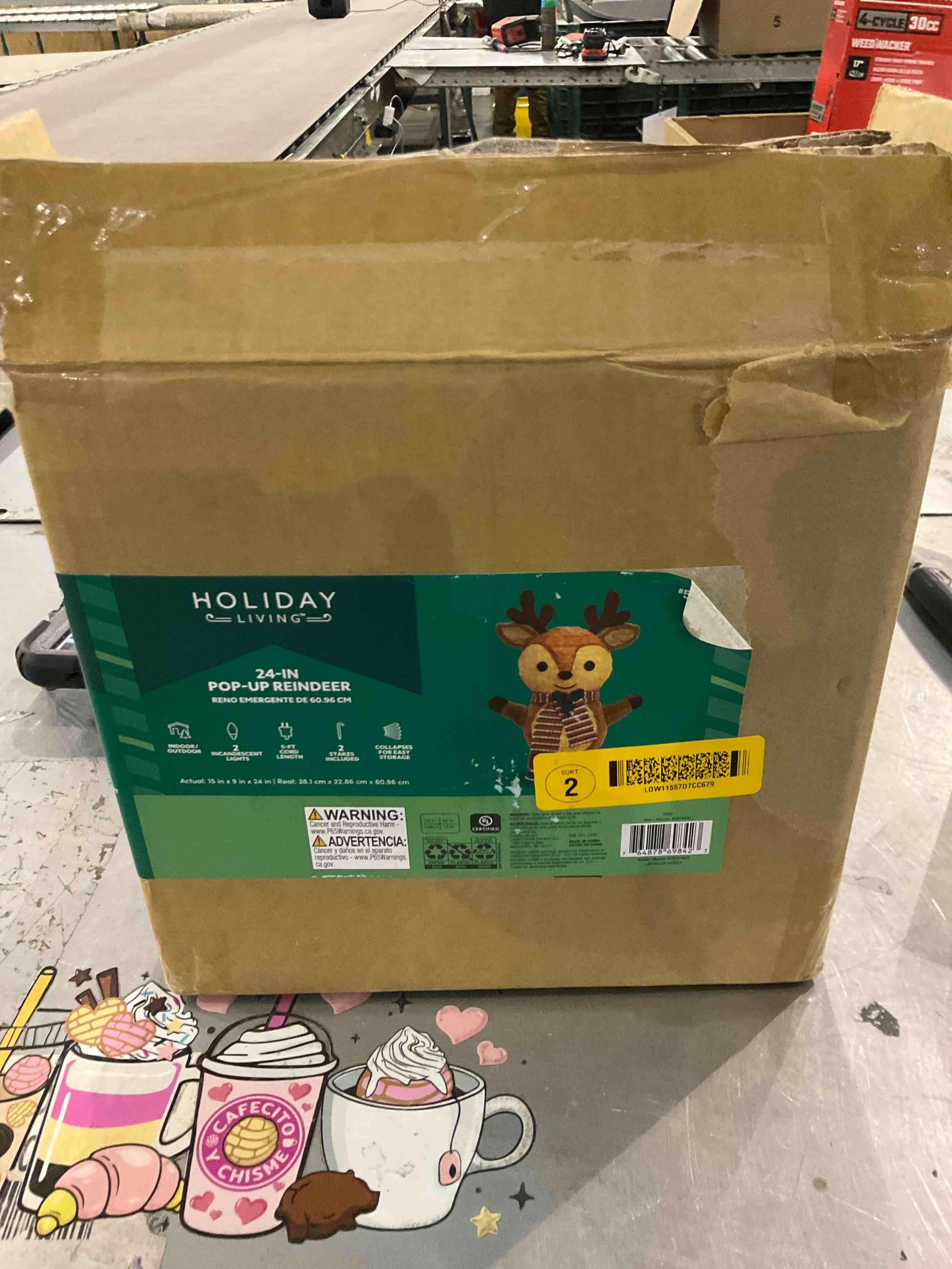 holiday Living 24 inch pop up reindeer