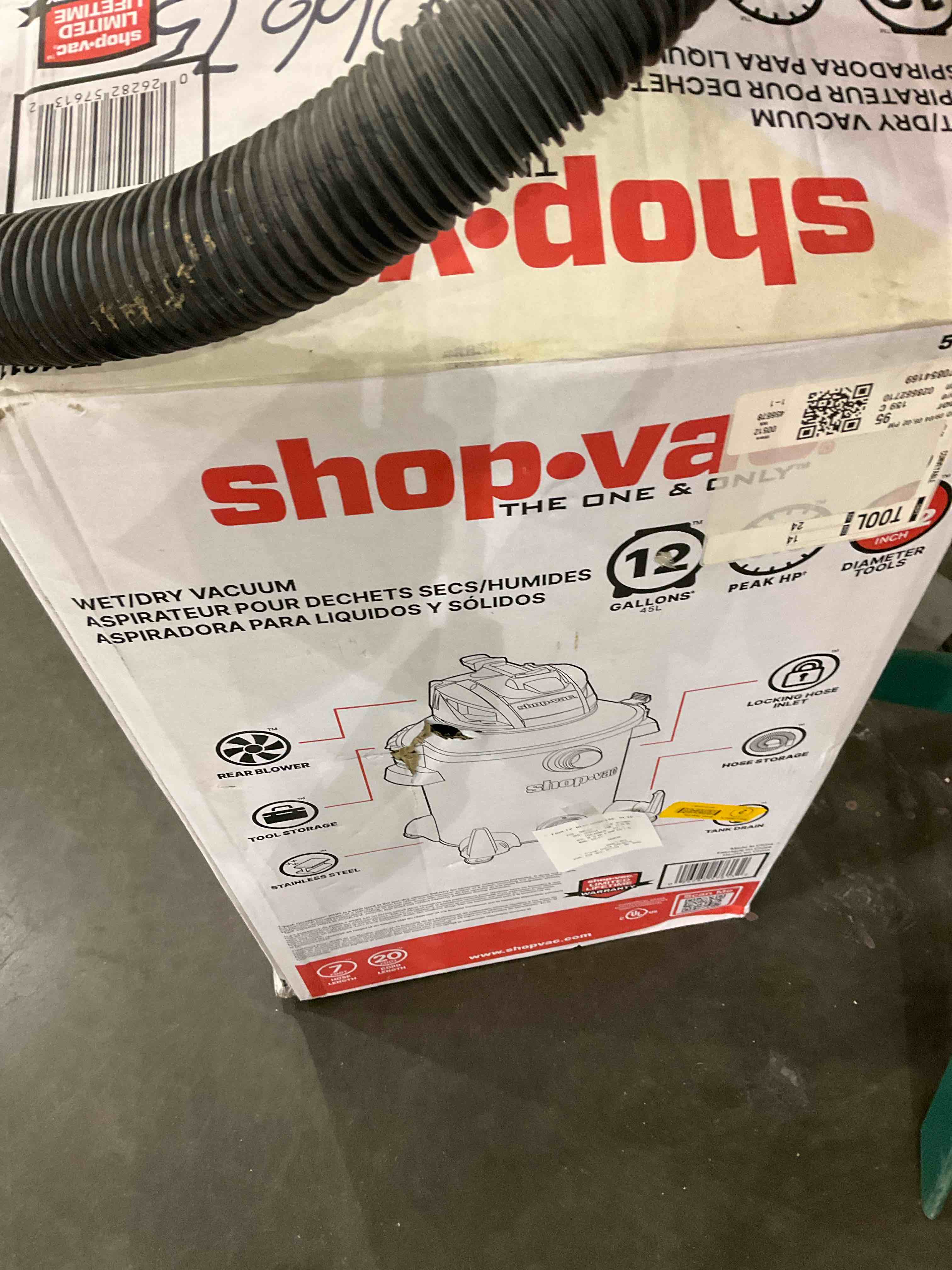 Shop-Vac 12-Gallons 6-HP Corded Wet/Dry Shop Vacuum with Accessories Included