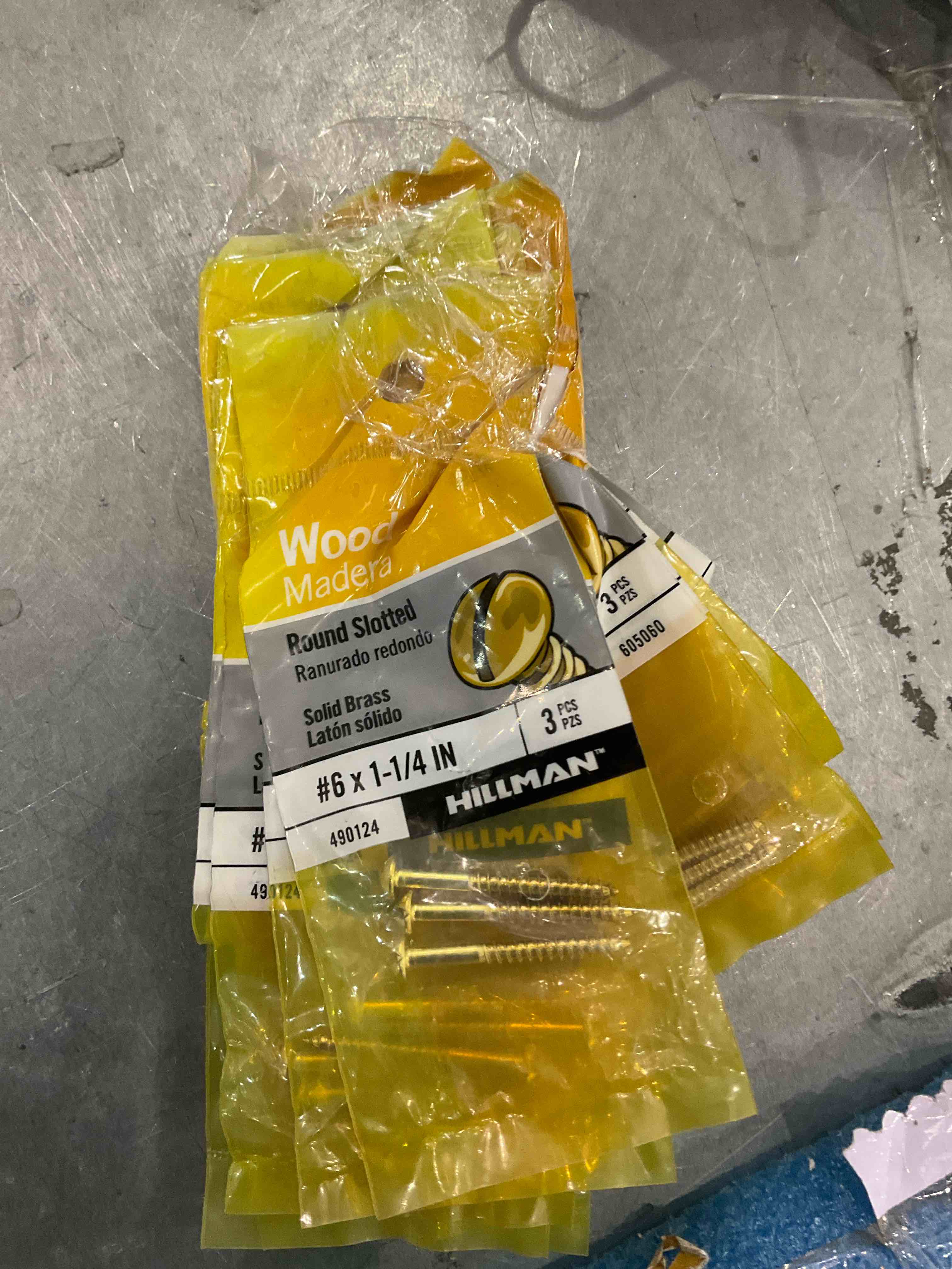 wood madera round slotted screws