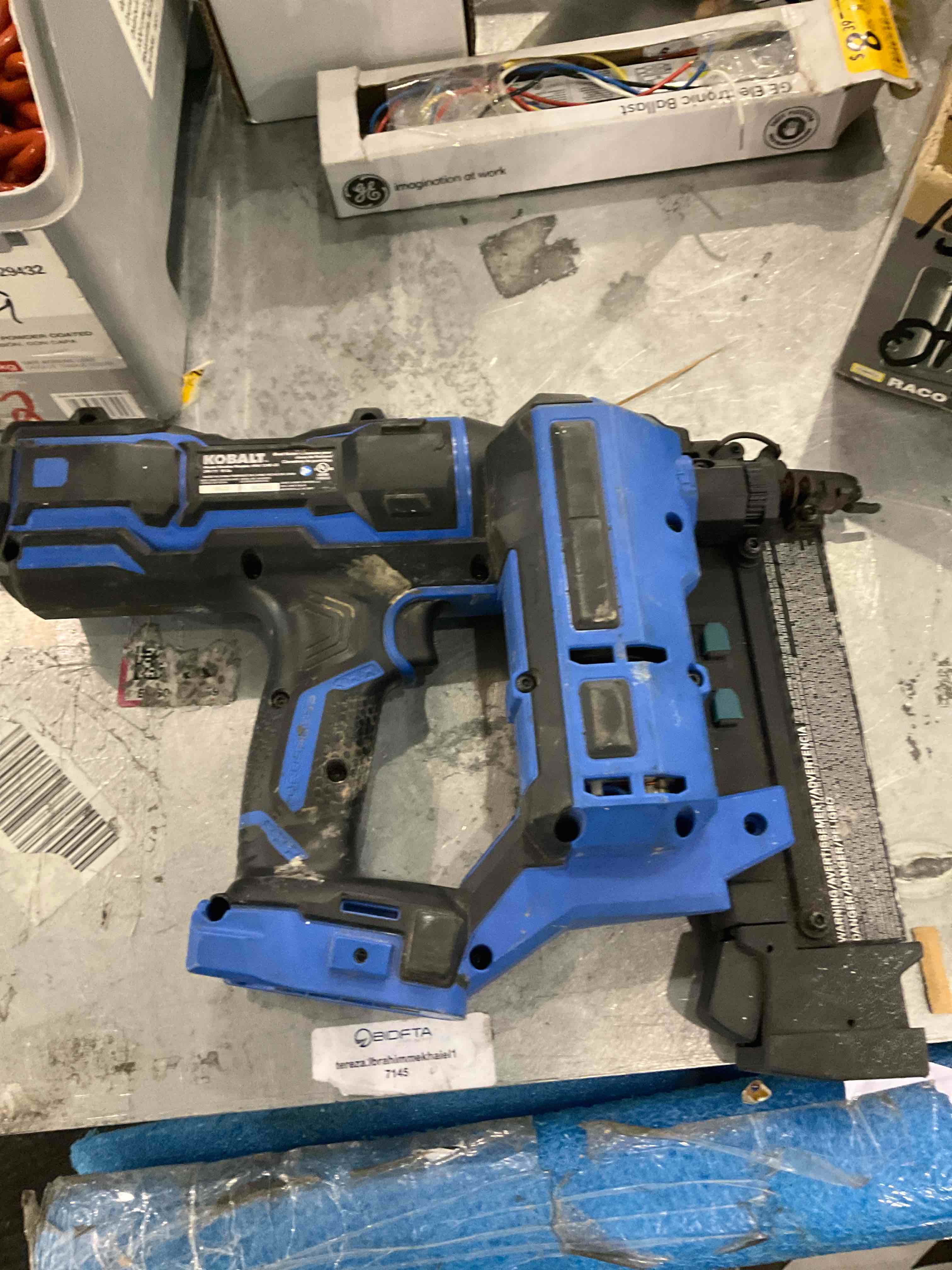 Kobalt nail gun no battery