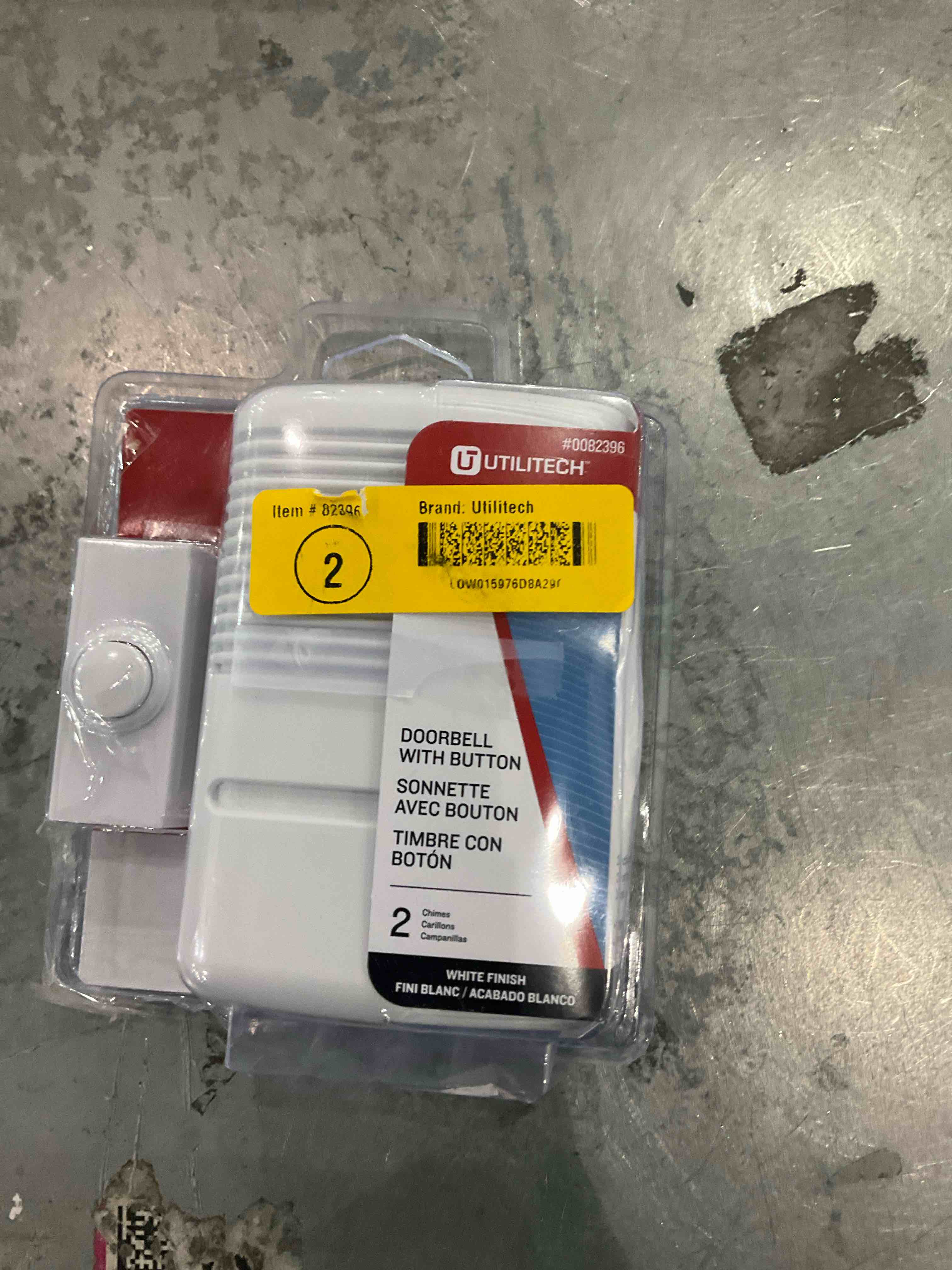 utilitech doorbell with button 