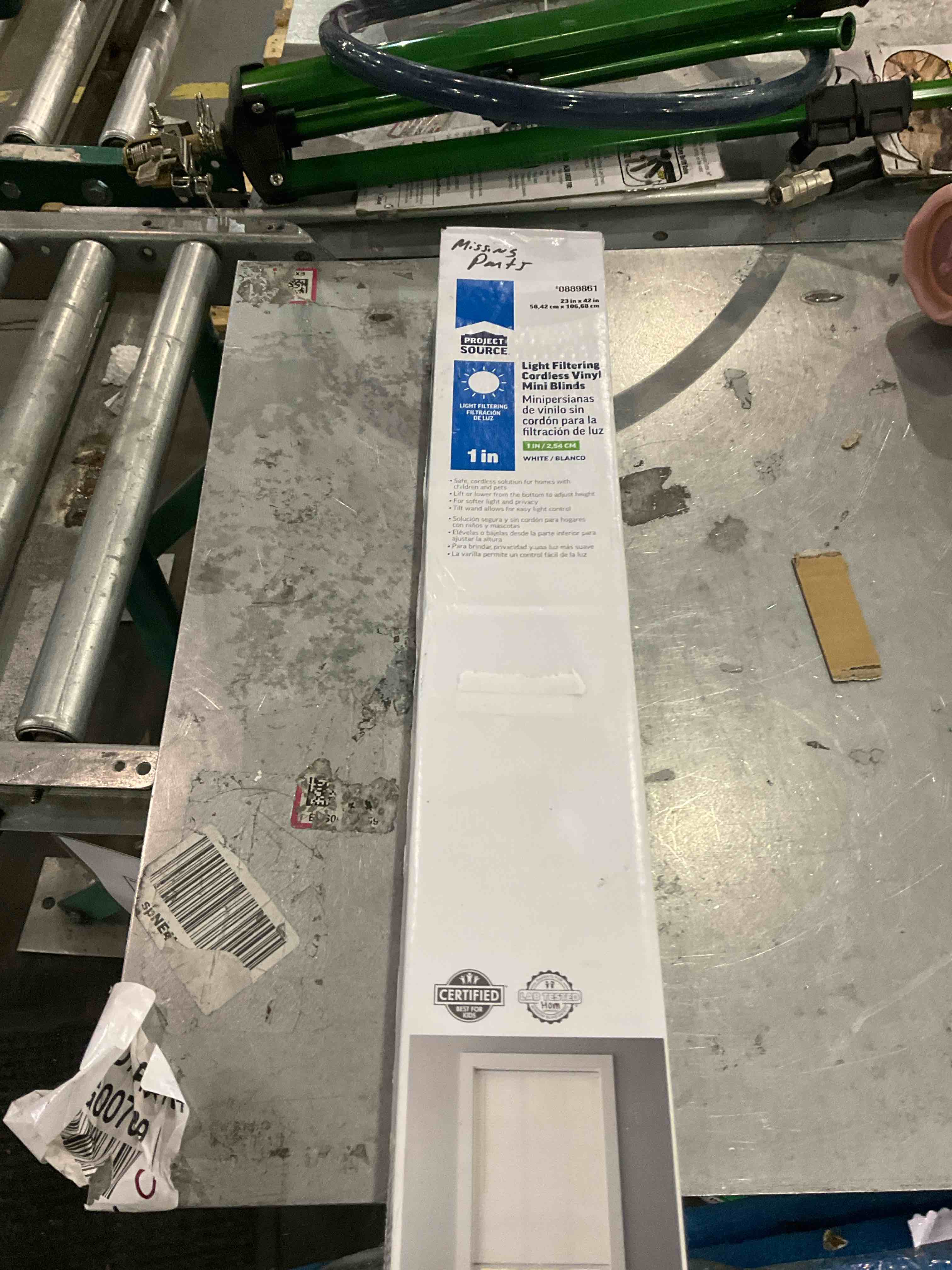 project source light filtering cordless vinyl mini blinds