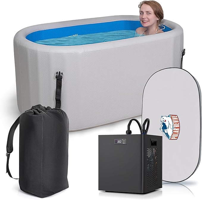 polar reviveInflatable Ice Bathtub With Chiller