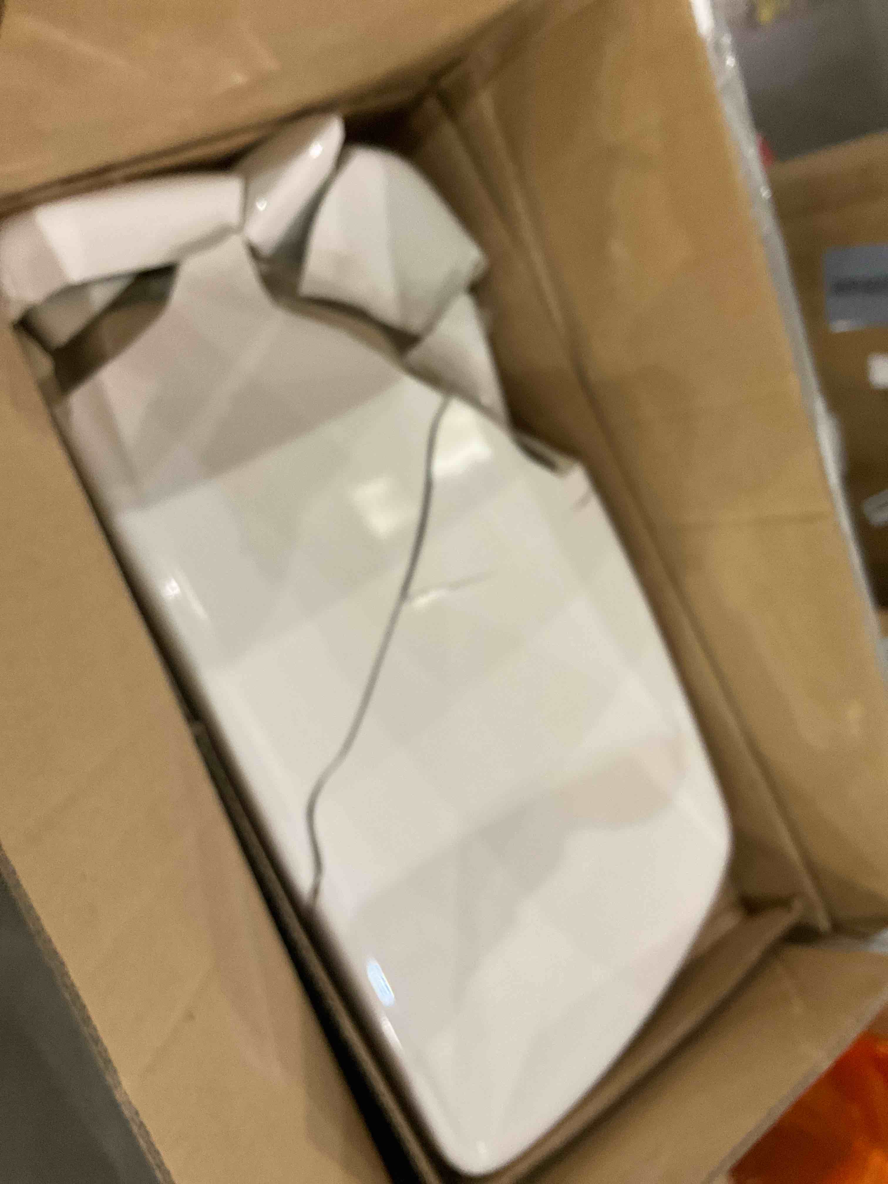 toilet tank, lid broken 