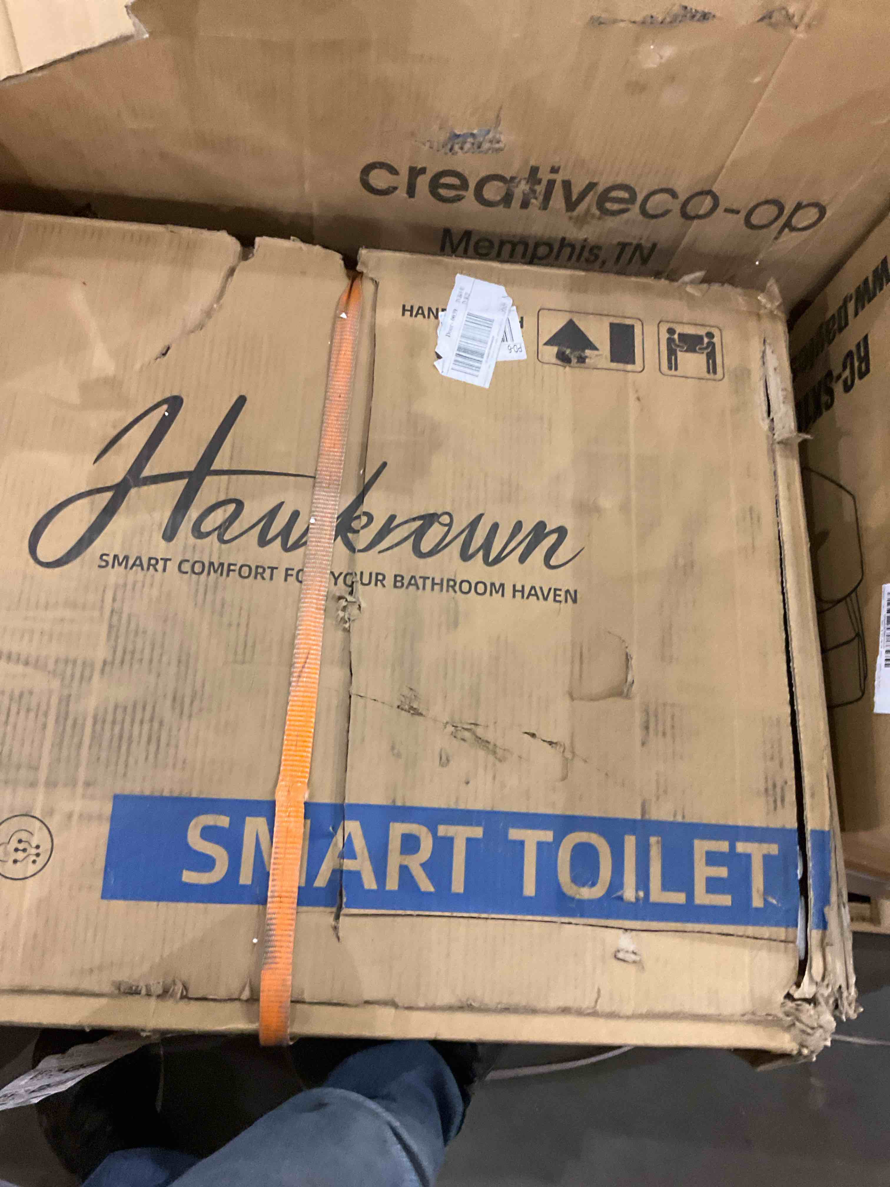 smart toilet, tank. not included 