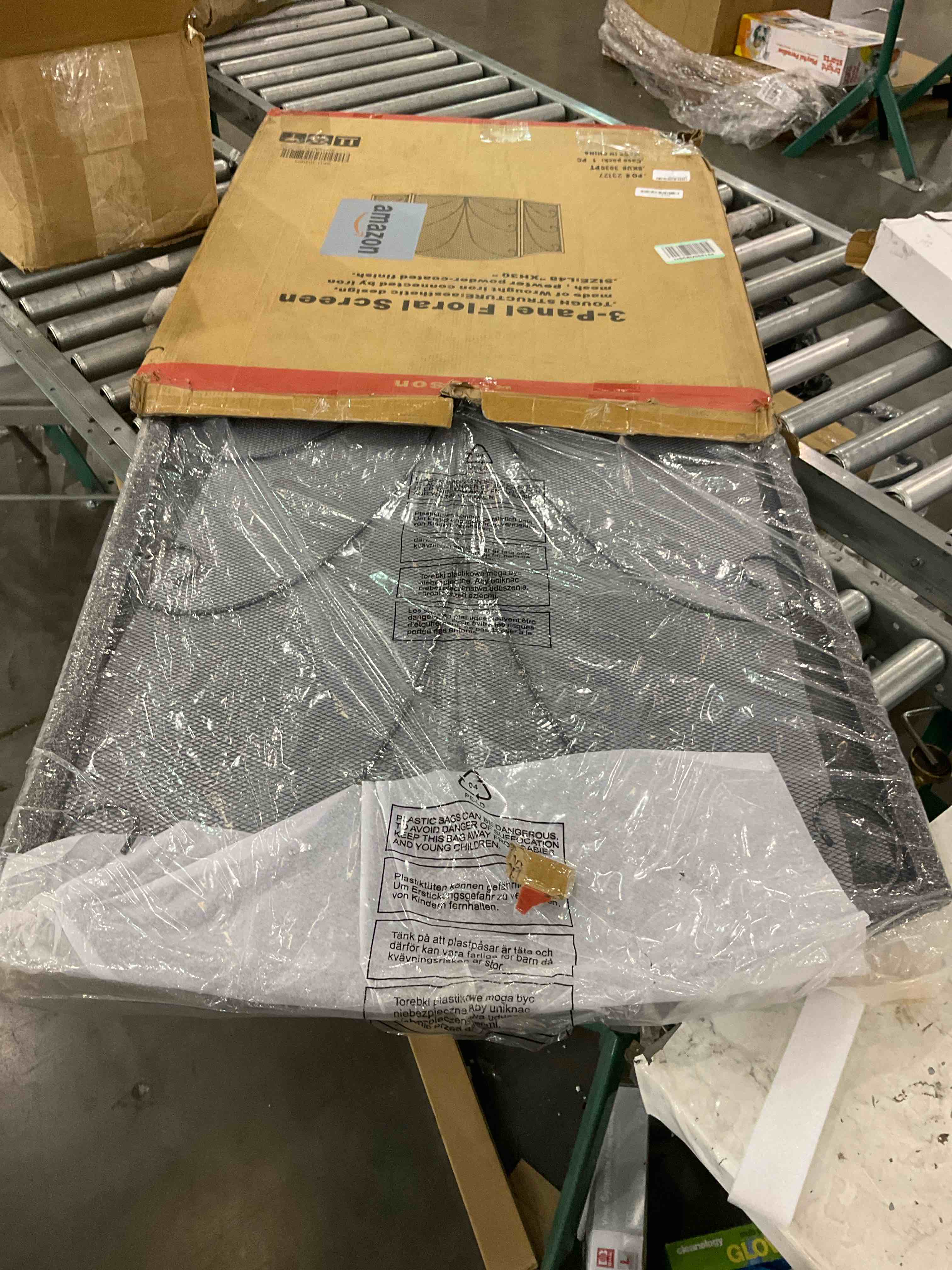 3 panel floral screen 