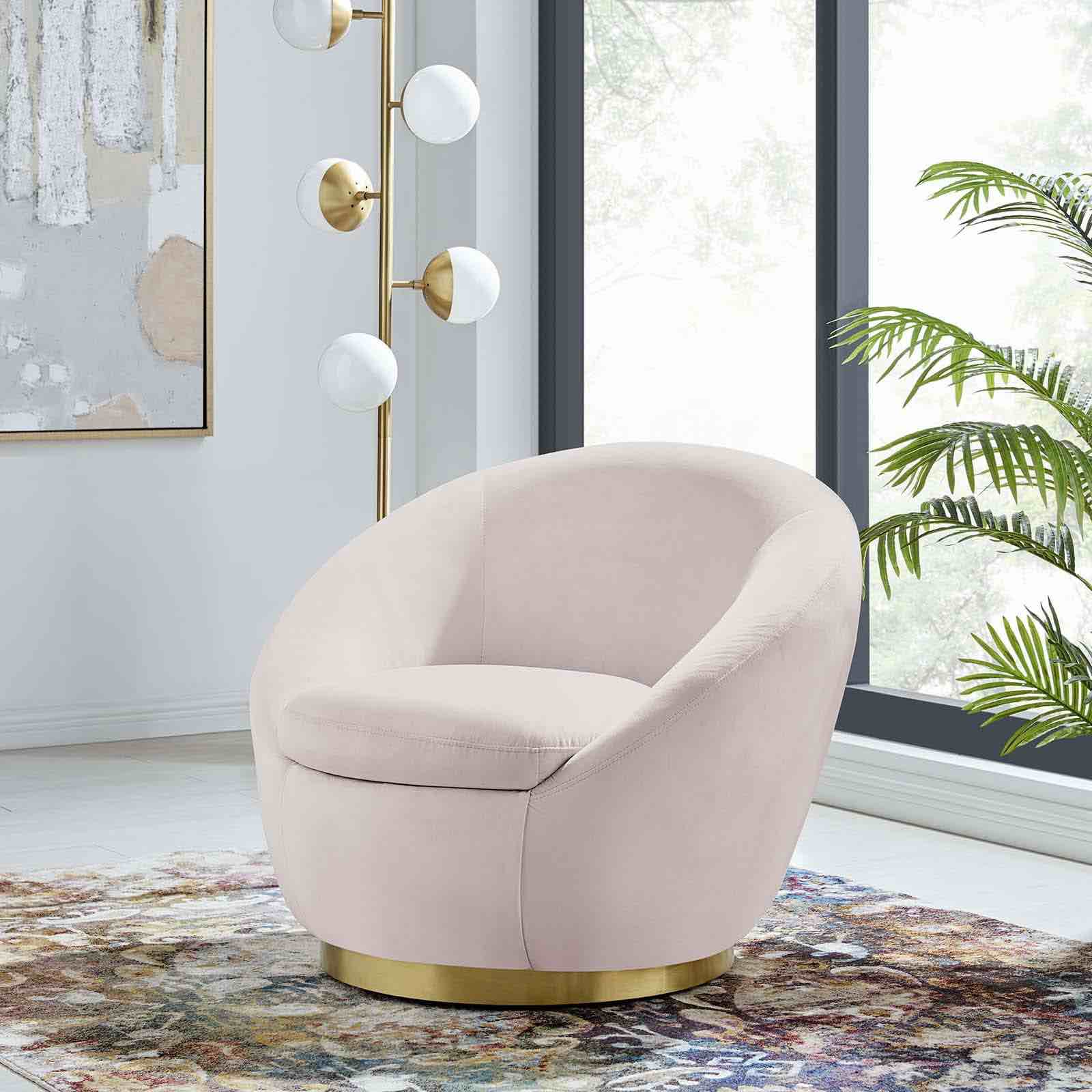 light pink buttercup chair