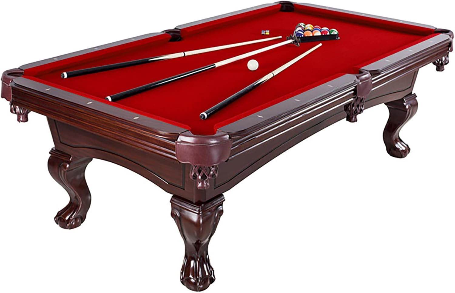 Augusta 8ft pool table mahogany finish